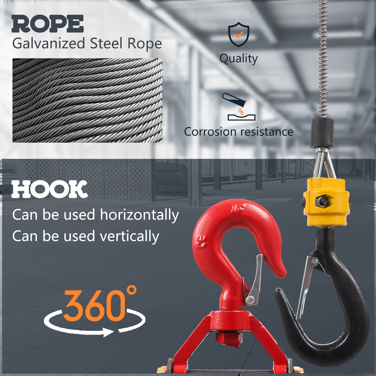 3-in-1 Electric Hoist Winch Portable Crane 1100lbs Wired/Wireless Remote Control 3-in-1 Electric Hoist Winch Portable Crane 1100lbs Wired/Wireless Remote Control