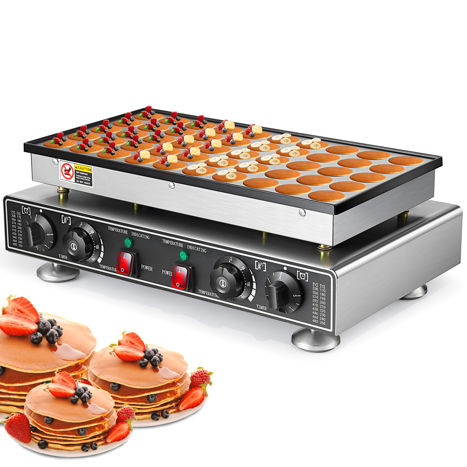 50hole Electric Waffle Maker Machine Mini Pancake Maker Muffin Baker W/ Timer