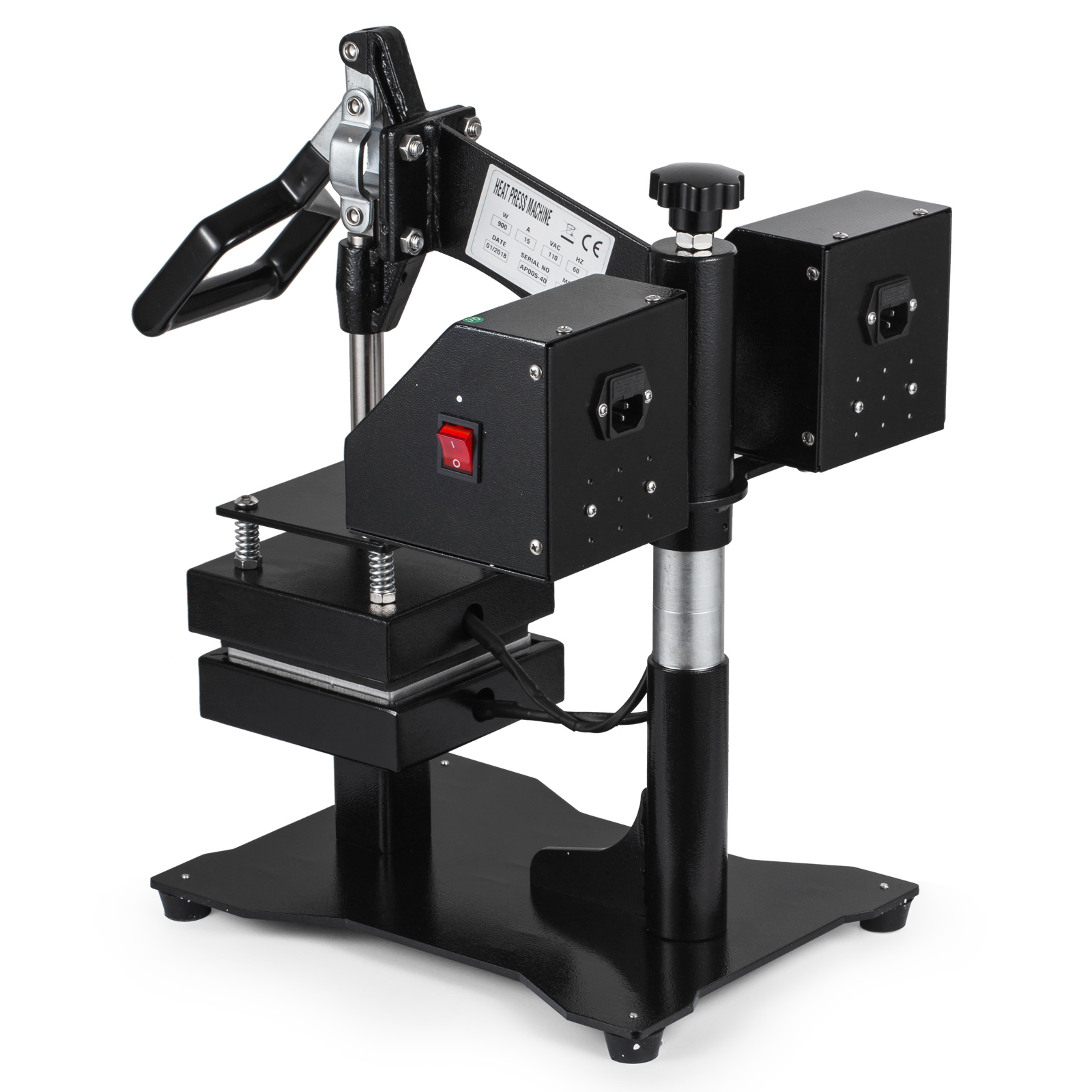 5" x 5" Rosin Heat Press Machine Dual Heating Elements High Pressure