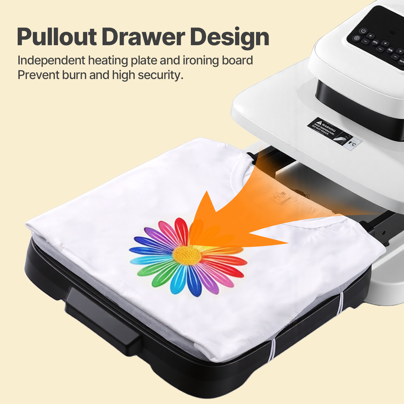 15"x15" Automatic Heat Press Machine for T Shirts with Auto Release