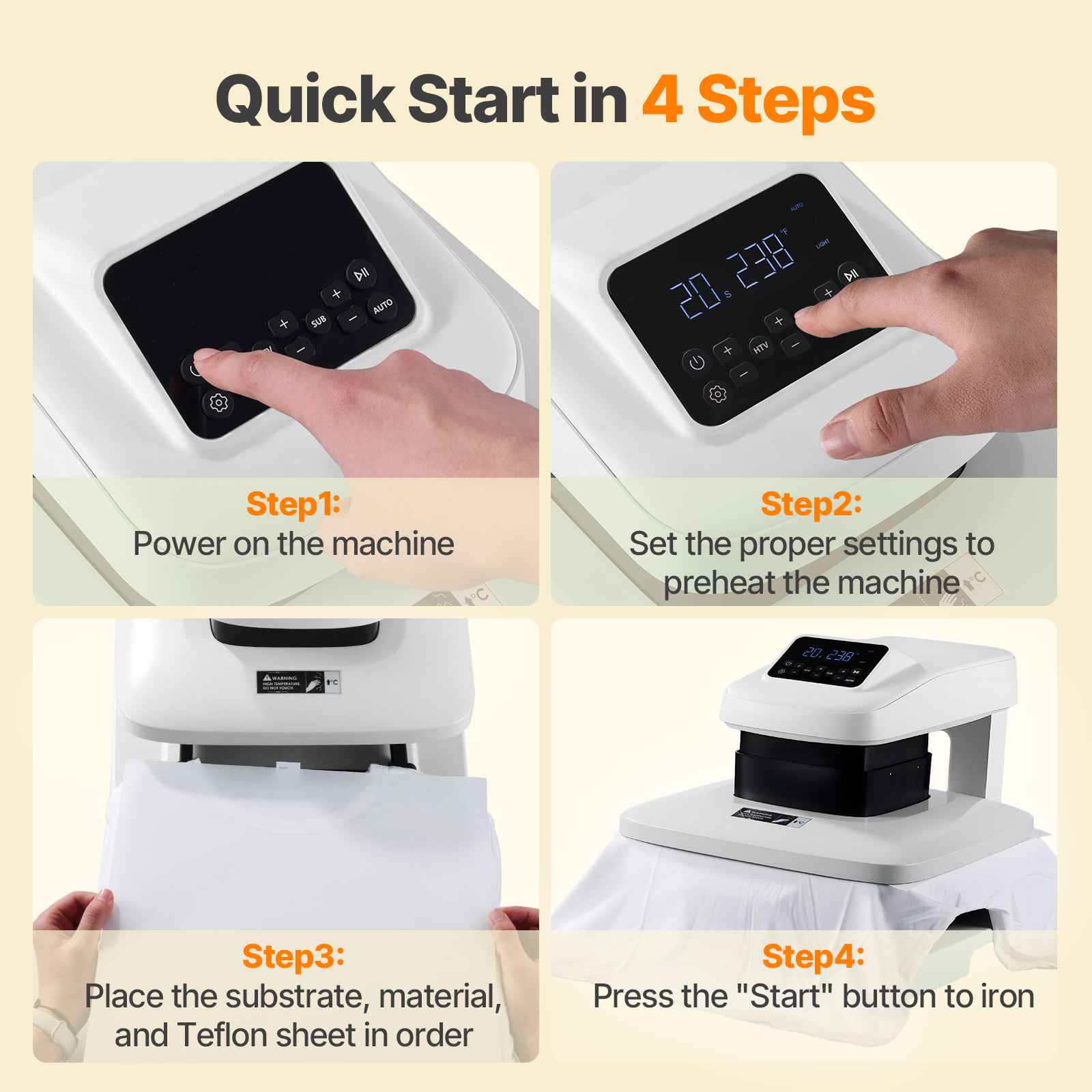 15"x15" Automatic Heat Press Machine for T Shirts with Auto Release