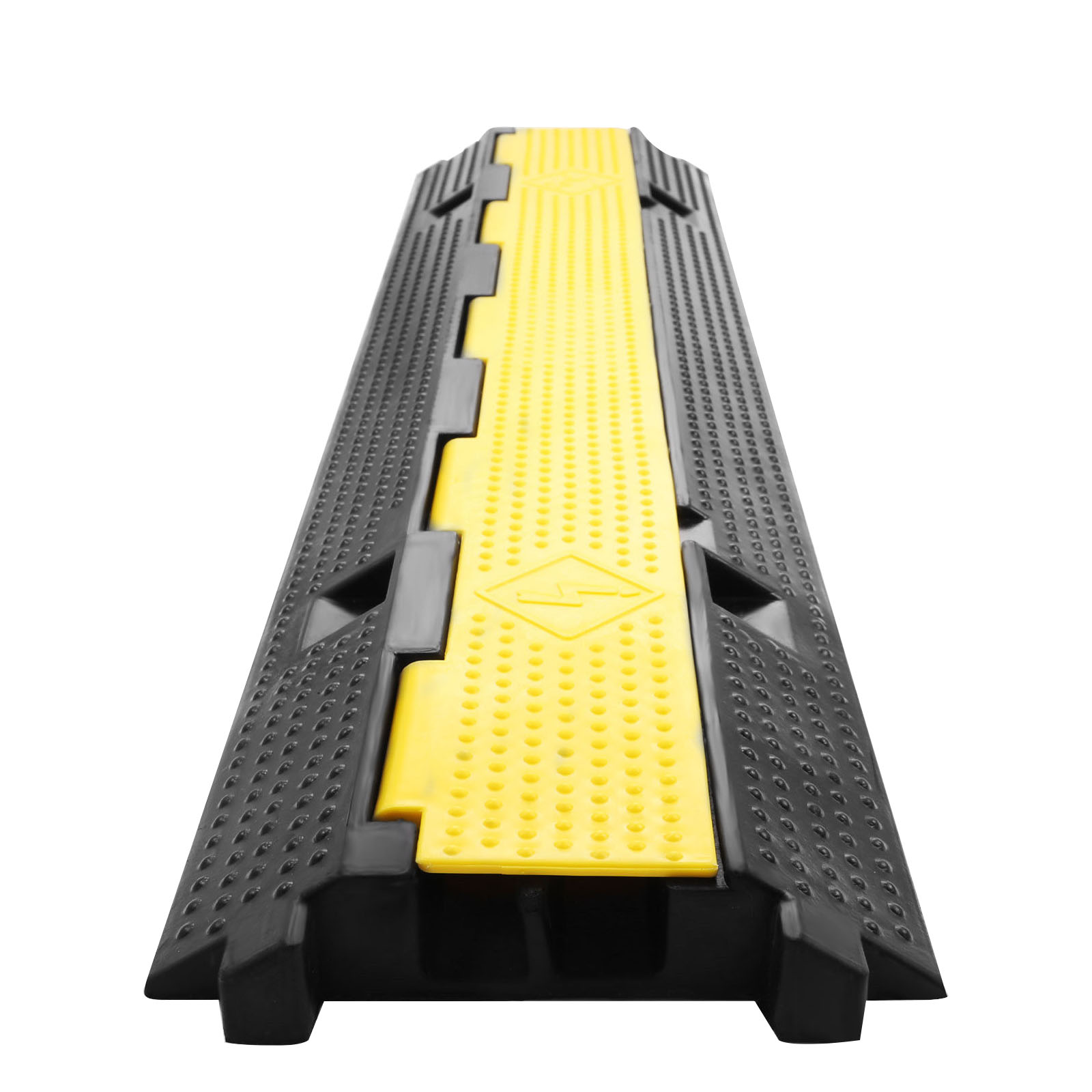 3pcs 2Cable Speed Bumps Rubber Wire Cover Ramp Dual Channel Cable