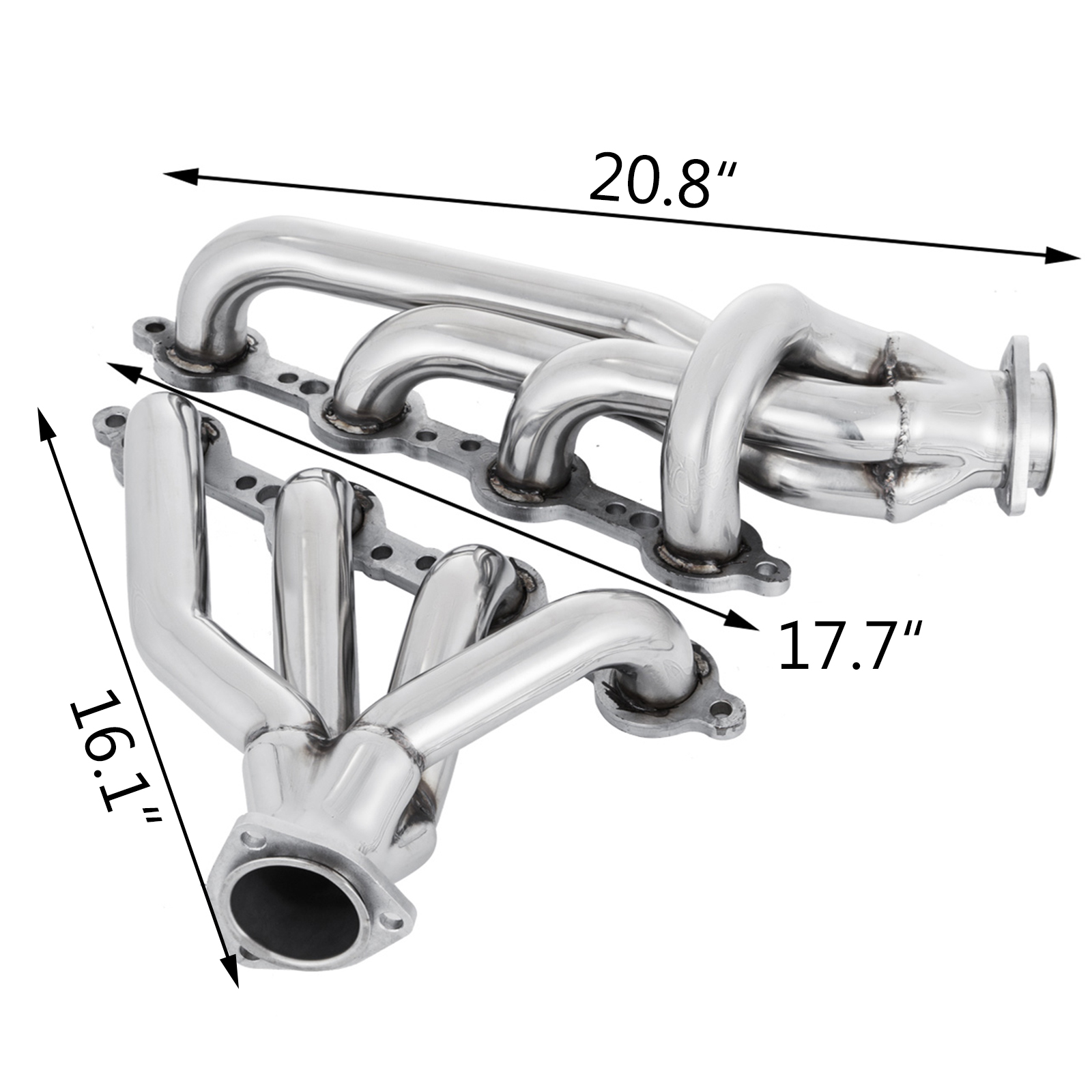Set Swap S10 Conversion Headers For Chevrolet S10 GMC Jimmy V8 Engine 4