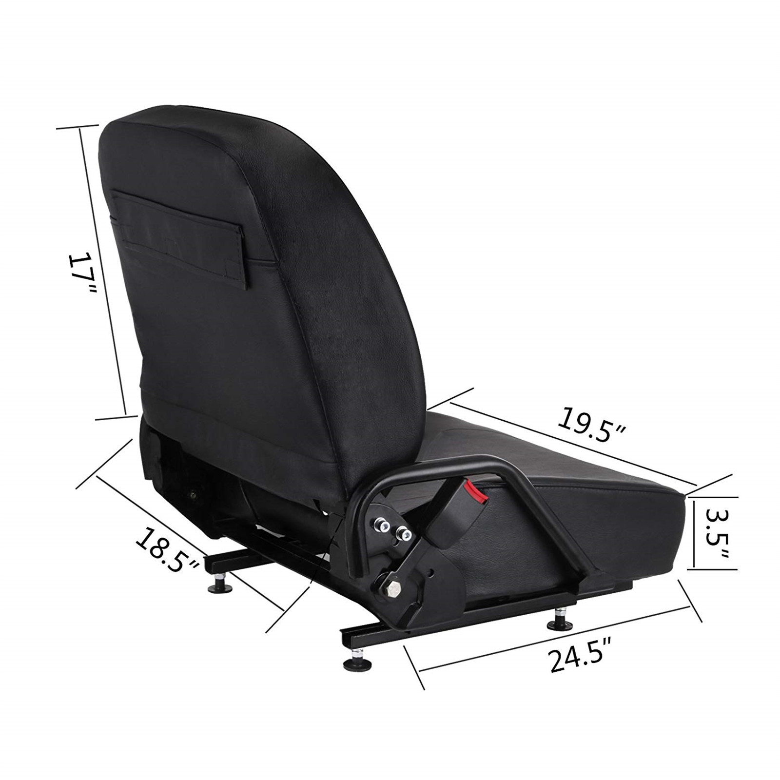NEW KOMATSU STYLE FOLDING FORKLIFT SEAT FITS NISSAN CAT CLARK