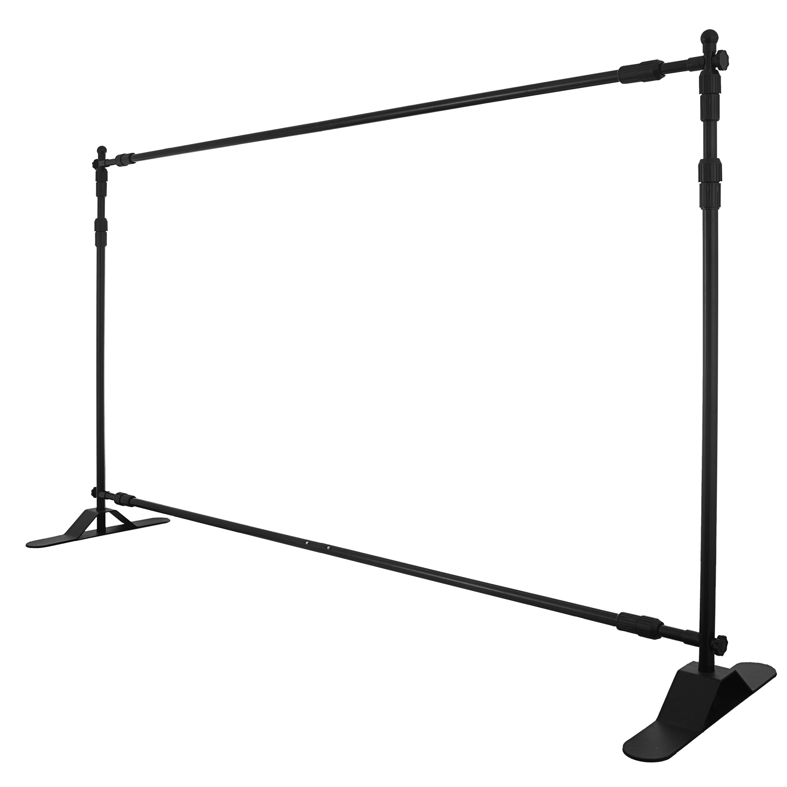 10' X 8' STEP AND REPEAT BACKDROP TELESCOPIC BANNER STAND TRADE SHOW ADJUSTABLE