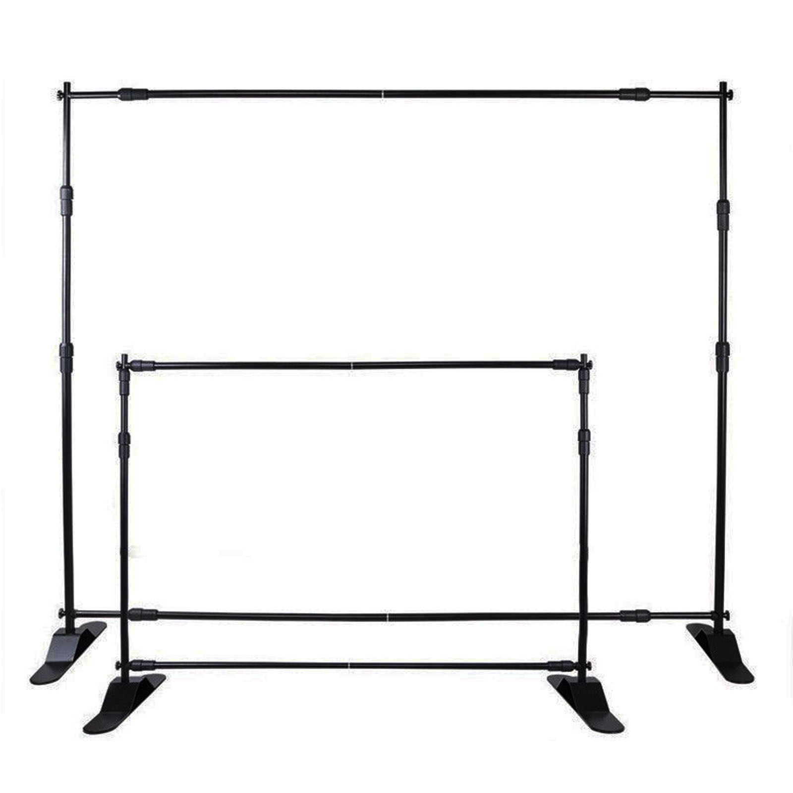 10' X 8' STEP AND REPEAT BACKDROP TELESCOPIC BANNER STAND TRADE SHOW ADJUSTABLE