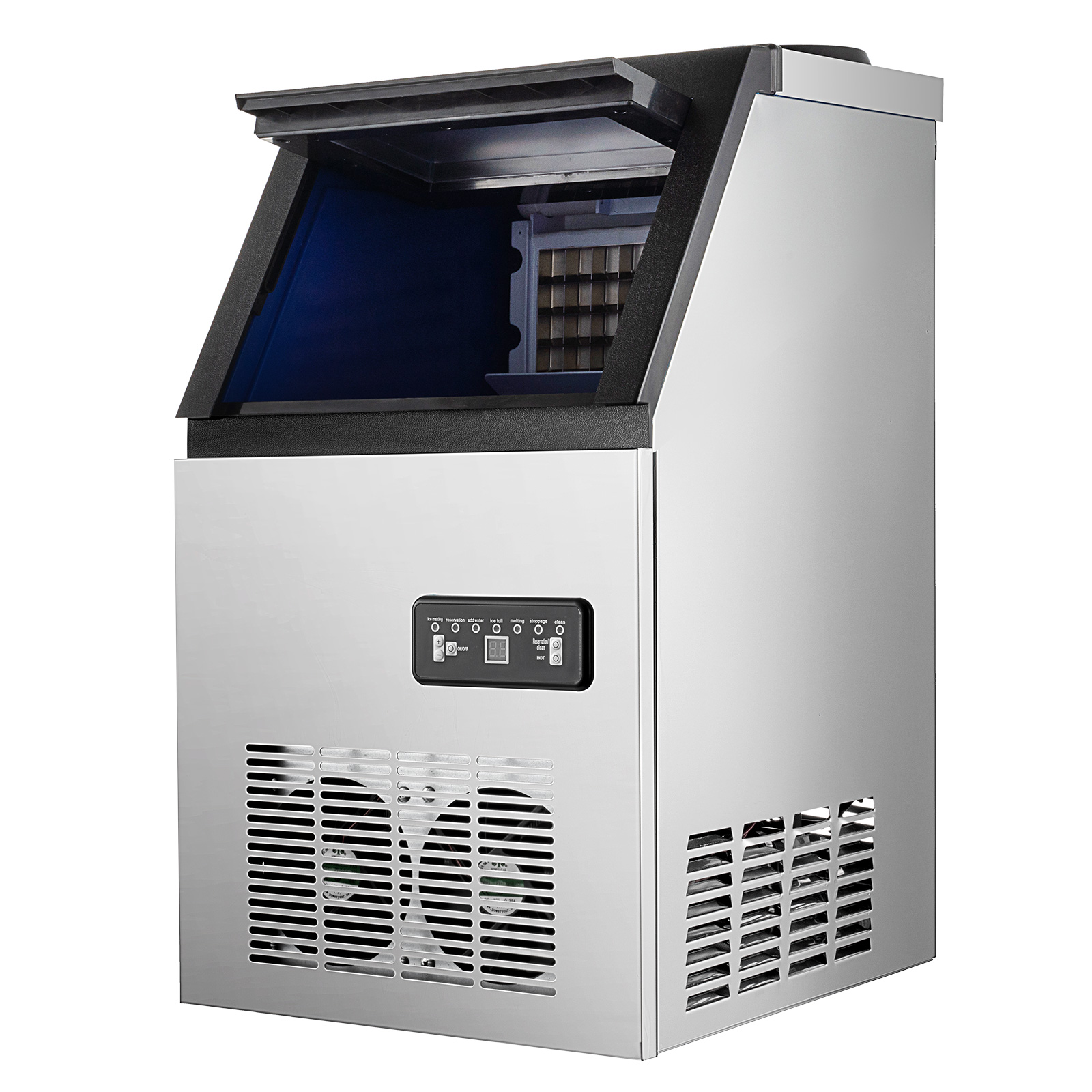 Commercial Ice Maker Ice Cube Making Machine 3*8PC Stores Restaurants 90LBS Commercial Ice Maker Ice Cube Making Machine 3*8PC Stores Restaurants 90LBS