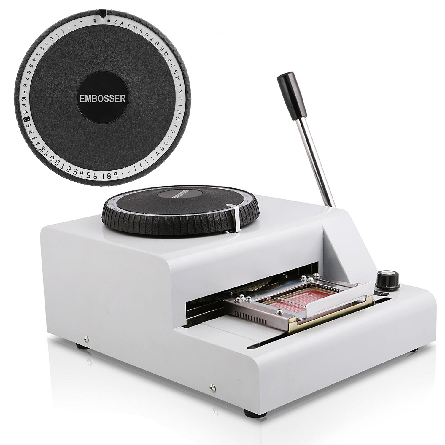72-Character PVC Card Embosser Stamping Machine Credit ID VIP Magnetic ...