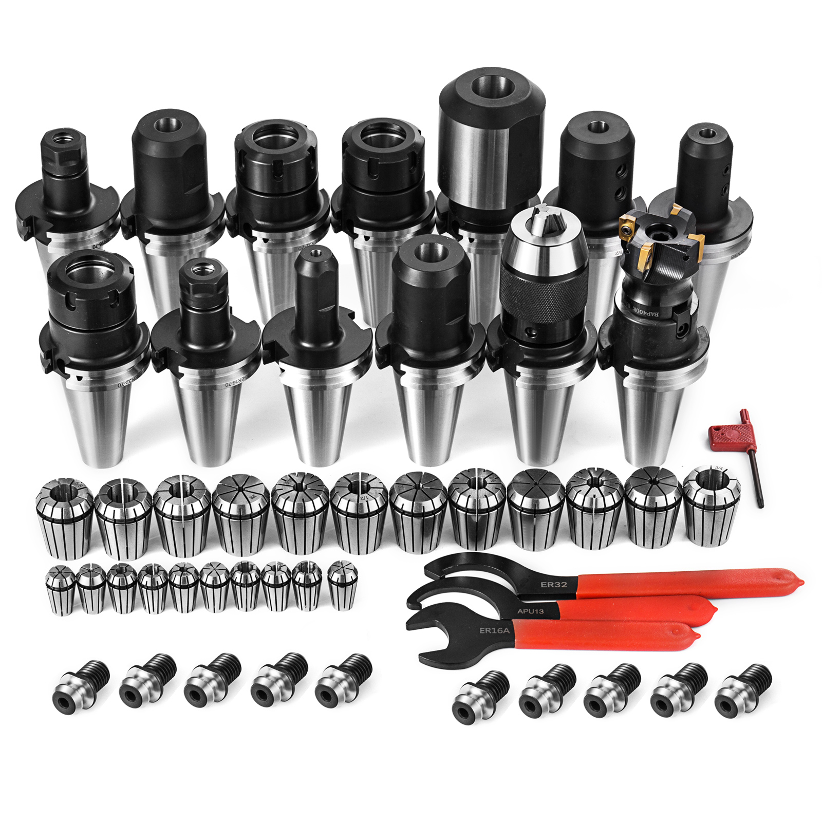 CAT 40 Tooling Kit for Haas Fadal CNC Mill-ER Chuck Collet Holder ER32/16 Tap CAT 40 Tooling Kit for Haas Fadal CNC Mill-ER Chuck Collet Holder ER32/16 Tap