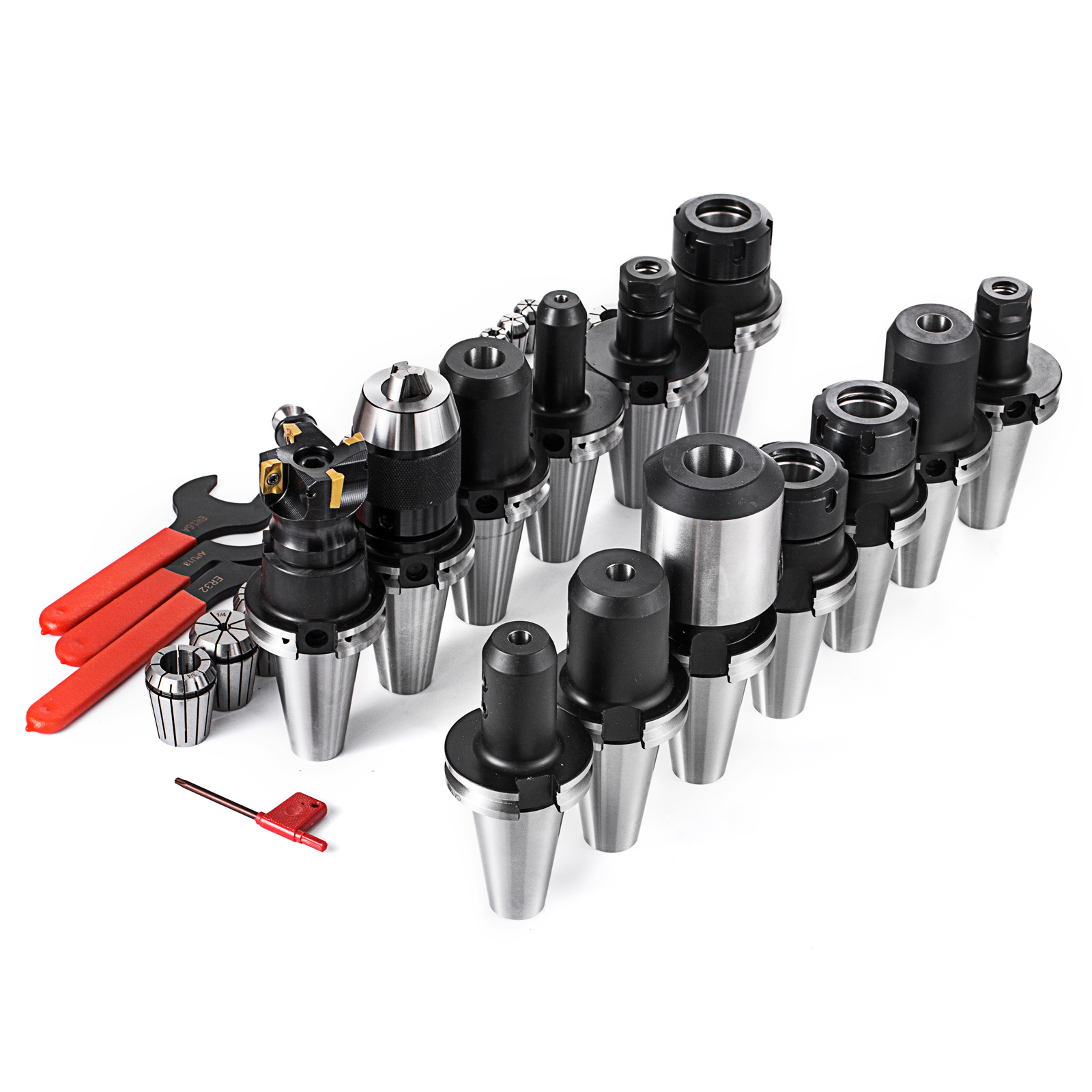 CAT 40 Tooling Kit for Haas Fadal CNC Mill-ER Chuck Collet Holder ER32/16 Tap CAT 40 Tooling Kit for Haas Fadal CNC Mill-ER Chuck Collet Holder ER32/16 Tap