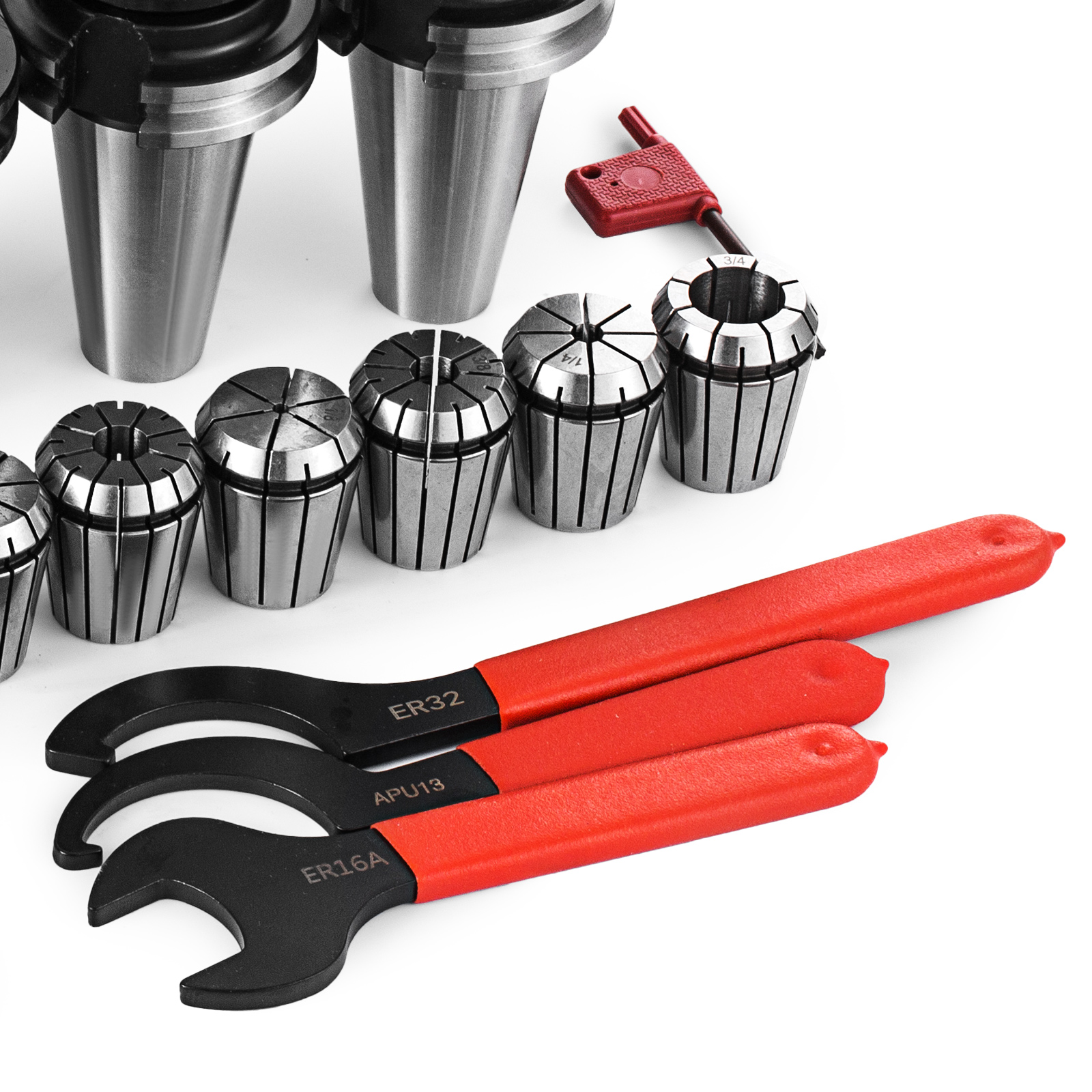 CAT 40 Tooling Kit for Haas Fadal CNC Mill-ER Chuck Collet Holder ER32/16 Tap CAT 40 Tooling Kit for Haas Fadal CNC Mill-ER Chuck Collet Holder ER32/16 Tap