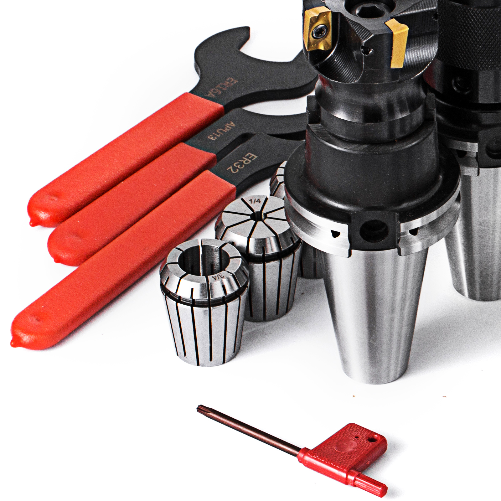 CAT 40 Tooling Kit for Haas Fadal CNC Mill-ER Chuck Collet Holder ER32/16 Tap CAT 40 Tooling Kit for Haas Fadal CNC Mill-ER Chuck Collet Holder ER32/16 Tap