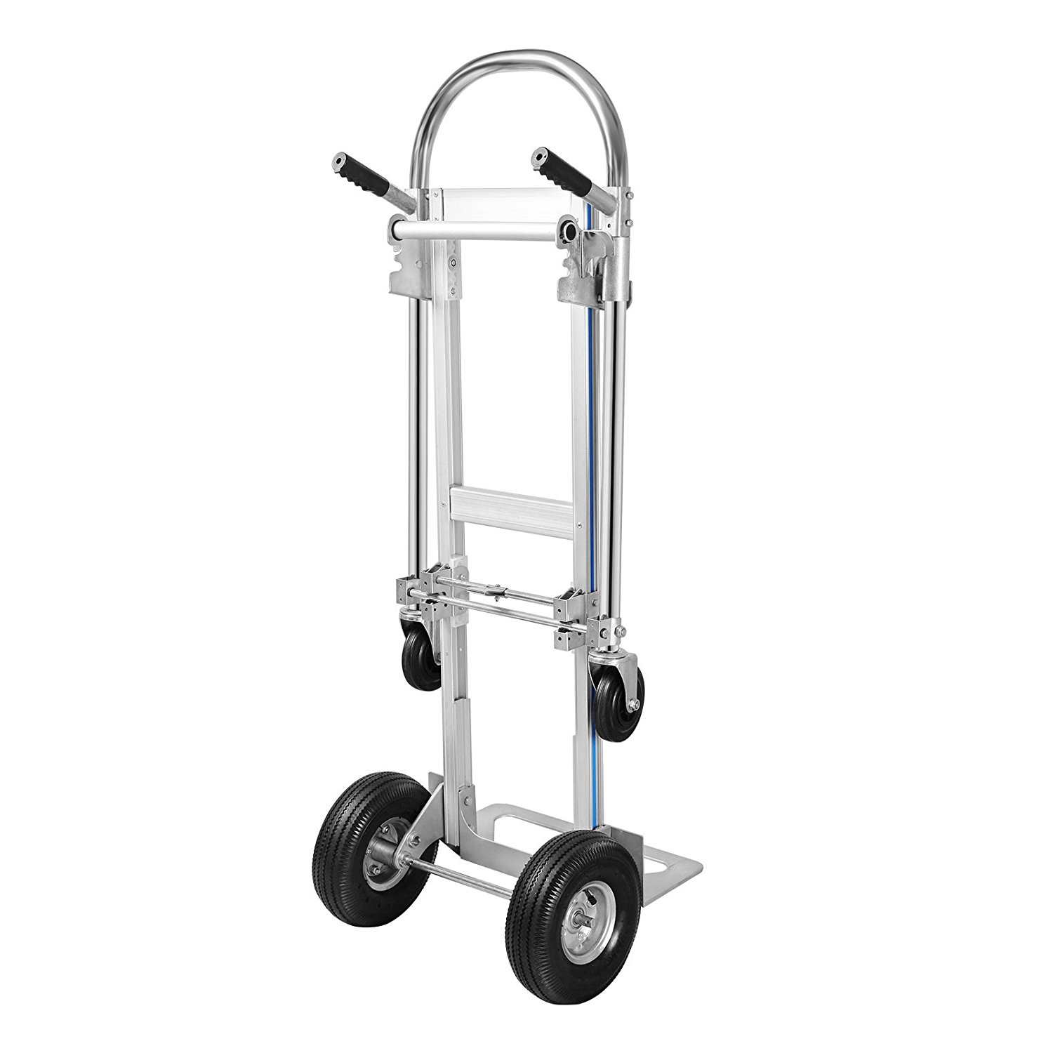 350kg New Folding Hand Cart Foldable Trolley Barrow Sack Truck Aluminium 2 in 1 350kg New Folding Hand Cart Foldable Trolley Barrow Sack Truck Aluminium 2 in 1
