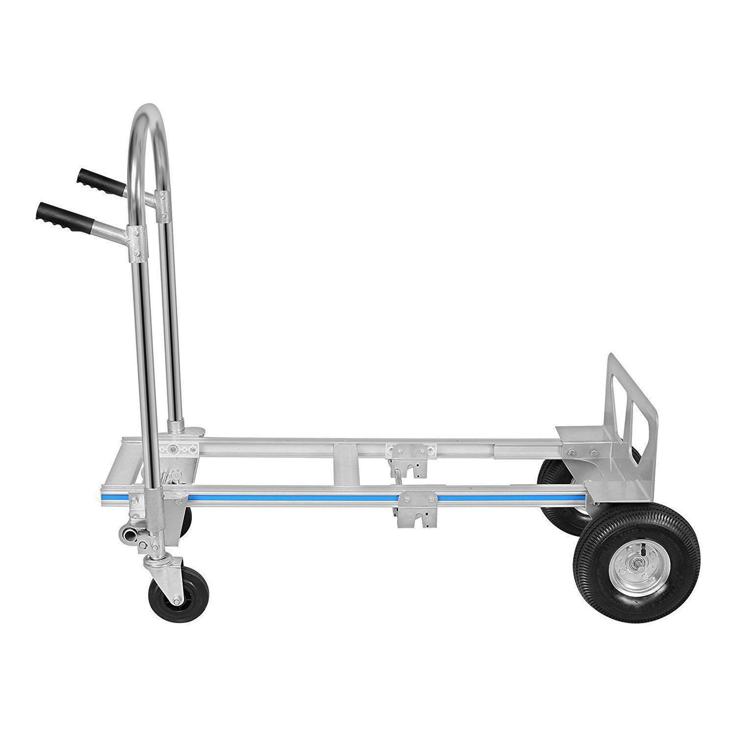 350kg New Folding Hand Cart Foldable Trolley Barrow Sack Truck Aluminium 2 in 1 350kg New Folding Hand Cart Foldable Trolley Barrow Sack Truck Aluminium 2 in 1