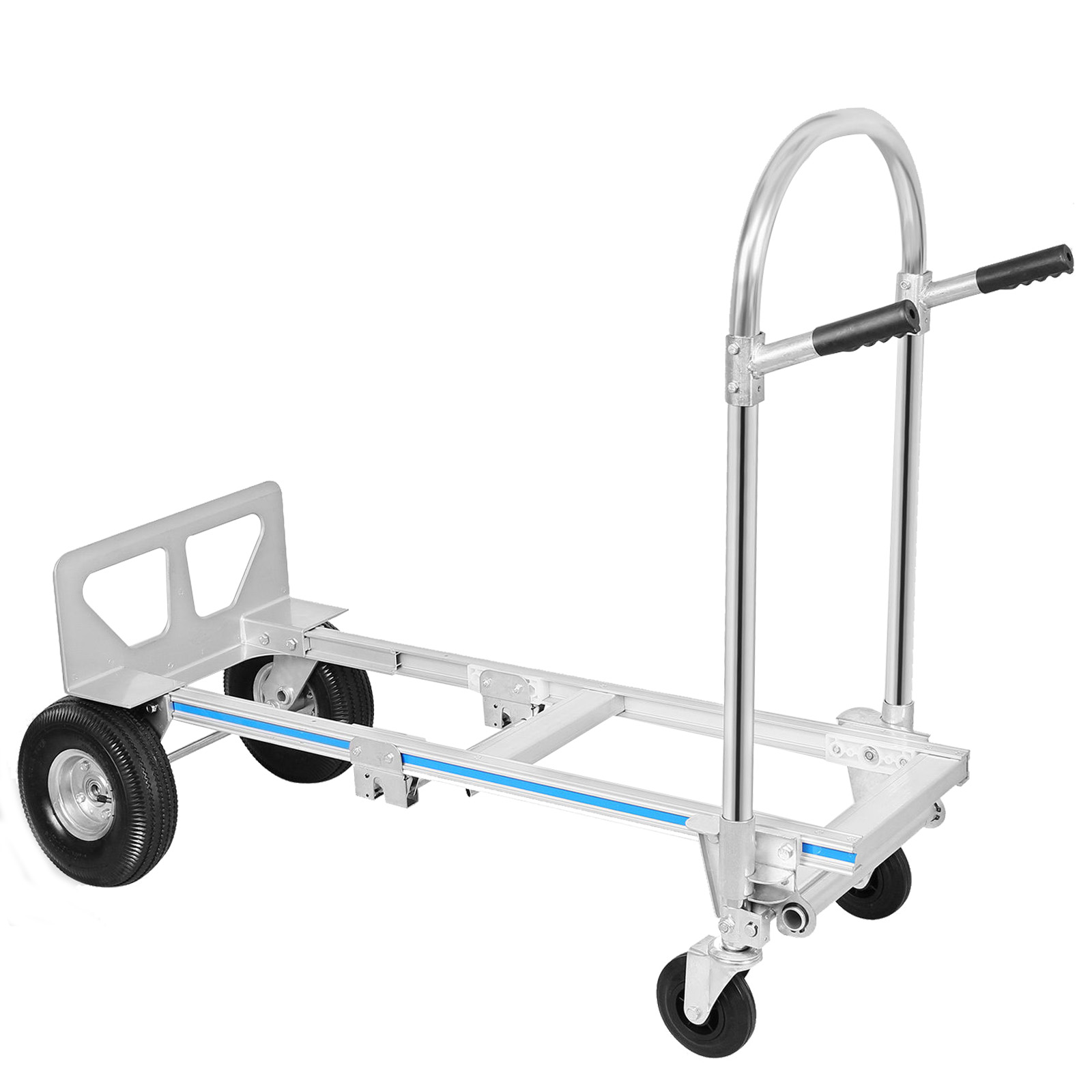 350kg New Folding Hand Cart Foldable Trolley Barrow Sack Truck Aluminium 2 in 1 350kg New Folding Hand Cart Foldable Trolley Barrow Sack Truck Aluminium 2 in 1