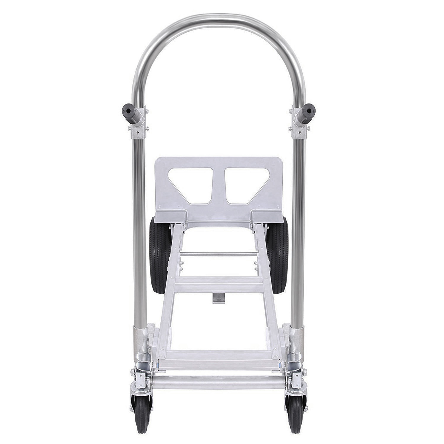 350kg New Folding Hand Cart Foldable Trolley Barrow Sack Truck Aluminium 2 in 1 350kg New Folding Hand Cart Foldable Trolley Barrow Sack Truck Aluminium 2 in 1