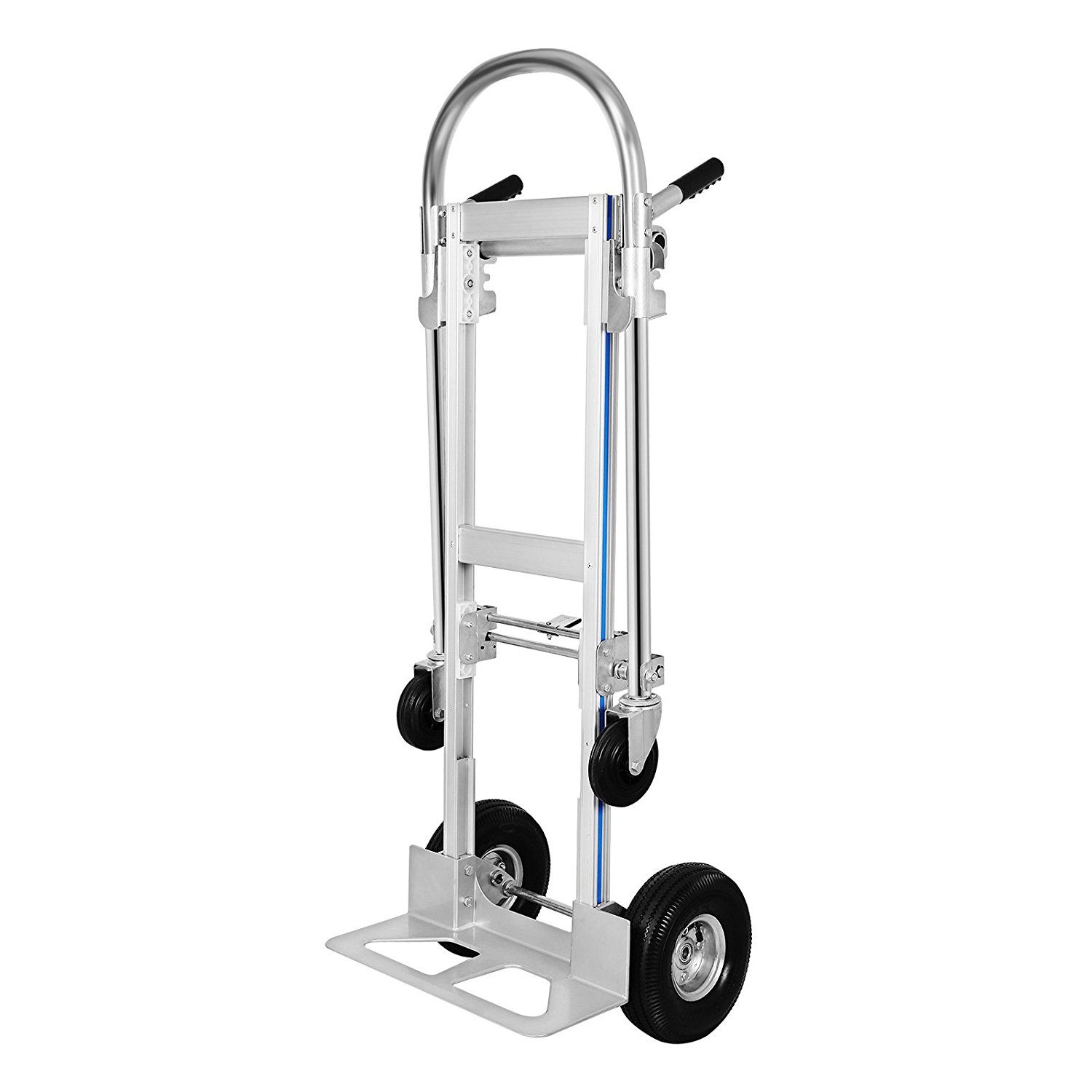 350kg New Folding Hand Cart Foldable Trolley Barrow Sack Truck Aluminium 2 in 1 350kg New Folding Hand Cart Foldable Trolley Barrow Sack Truck Aluminium 2 in 1