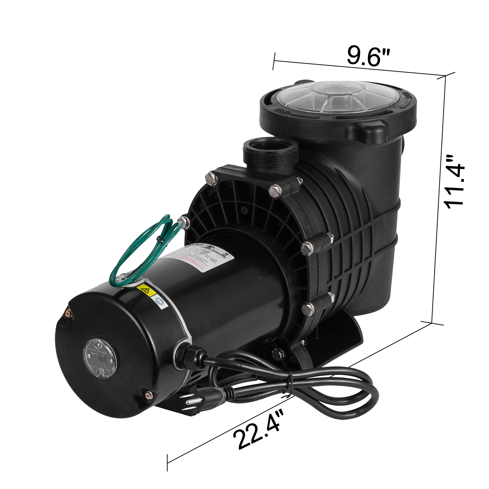 InGround Swimming Pool Pump Motor w/ Strainer Generic Hayward Replacemen 1.5HP InGround Swimming Pool Pump Motor w/ Strainer Generic Hayward Replacemen 1.5HP