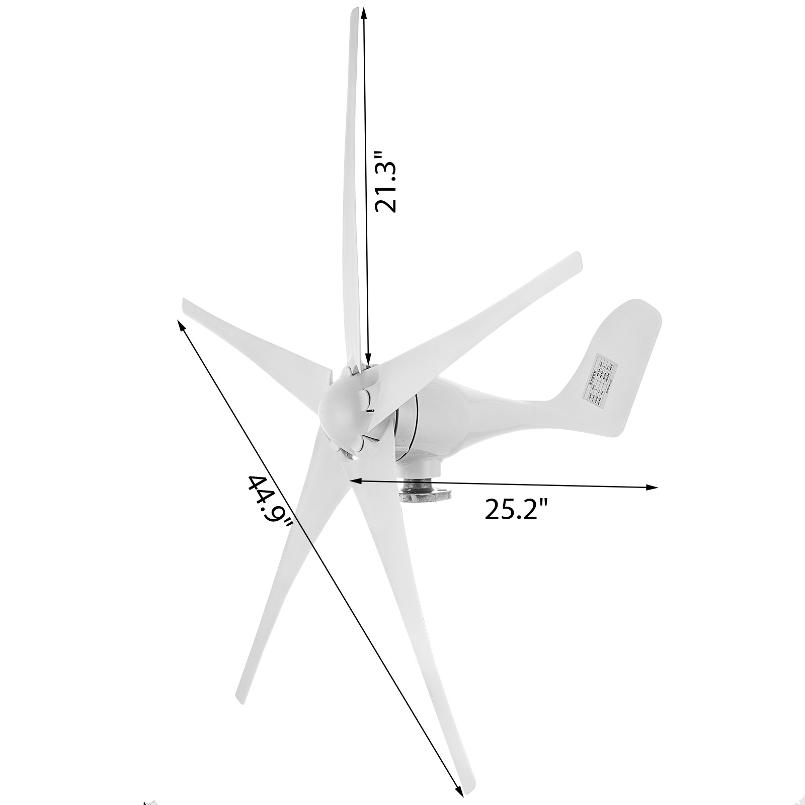 1200W Wind Turbine Generator Unit 5 Blades DC 12V With Power Charge Controller 1200W Wind Turbine Generator Unit 5 Blades DC 12V With Power Charge Controller