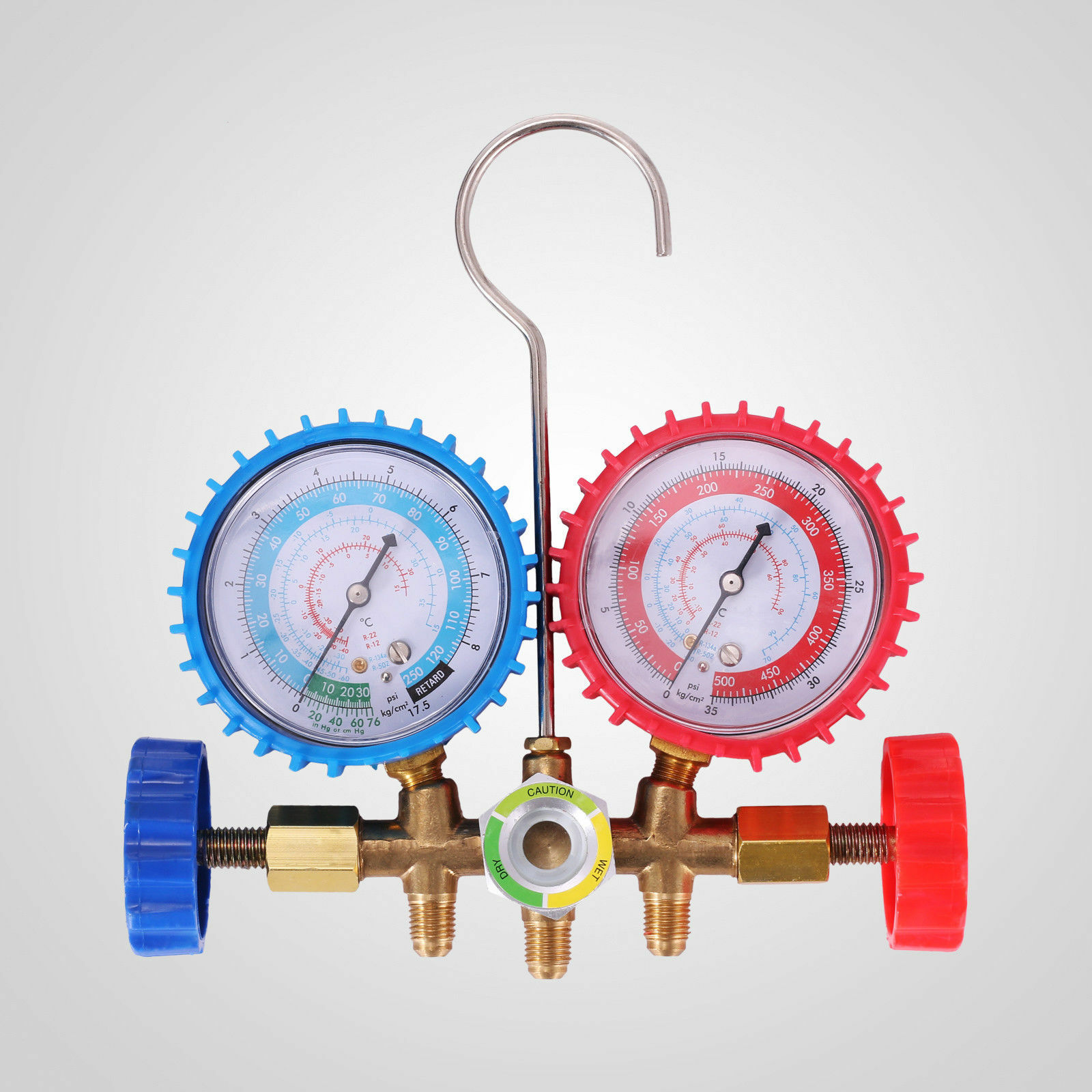 Combo 4 CFM 1/3HP Air Vacuum Pump HVAC + R134A Kit AC A/C Manifold