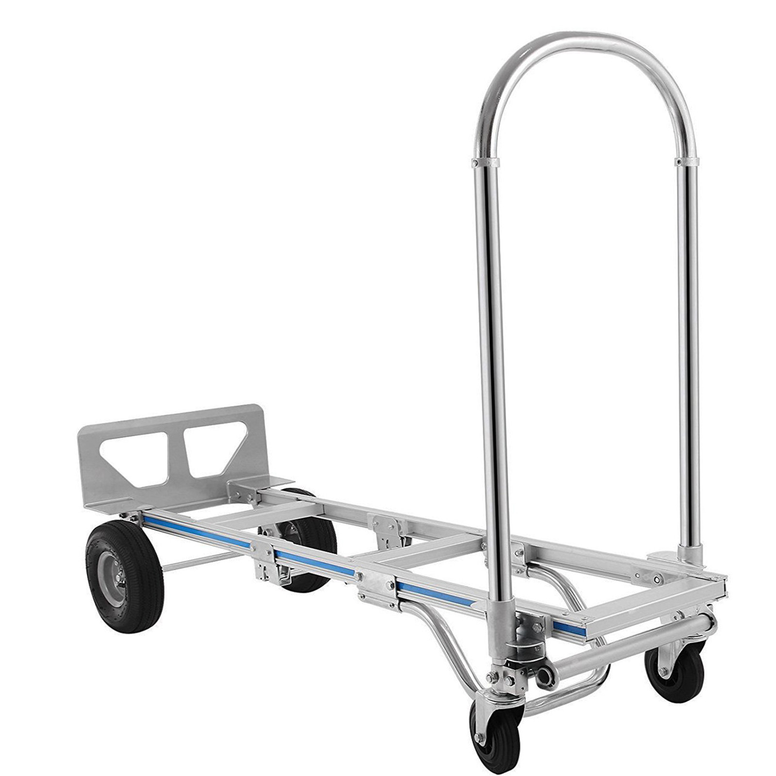 400kg Folding Aluminium Heavy Duty Platform Trolley Hand Truck Foldable Cart New