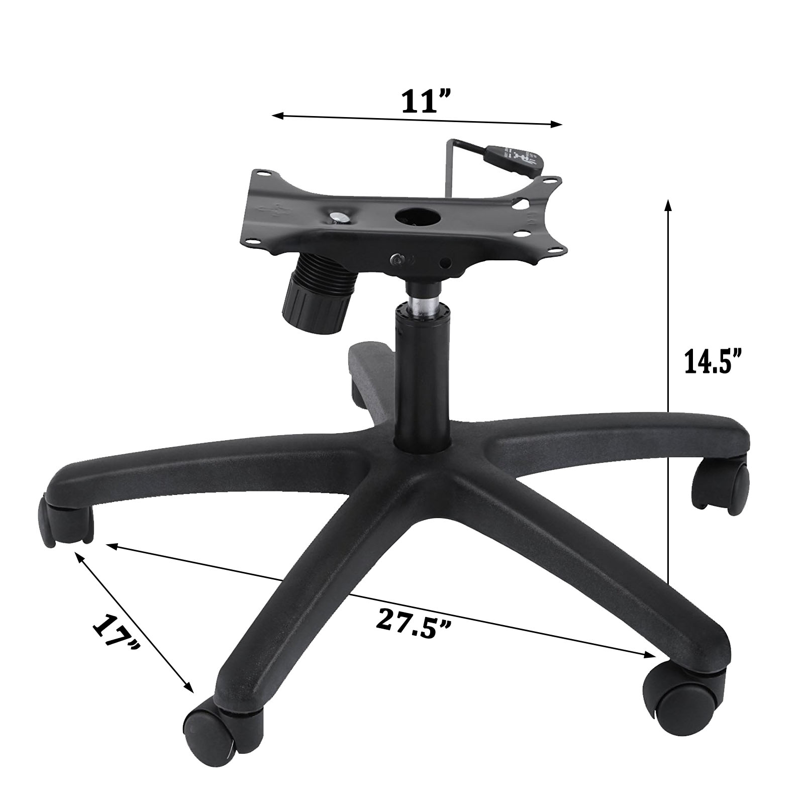 Office Chair Base 28 Inch Swivel Chair Base Heavy Duty 350 Pounds Replacement