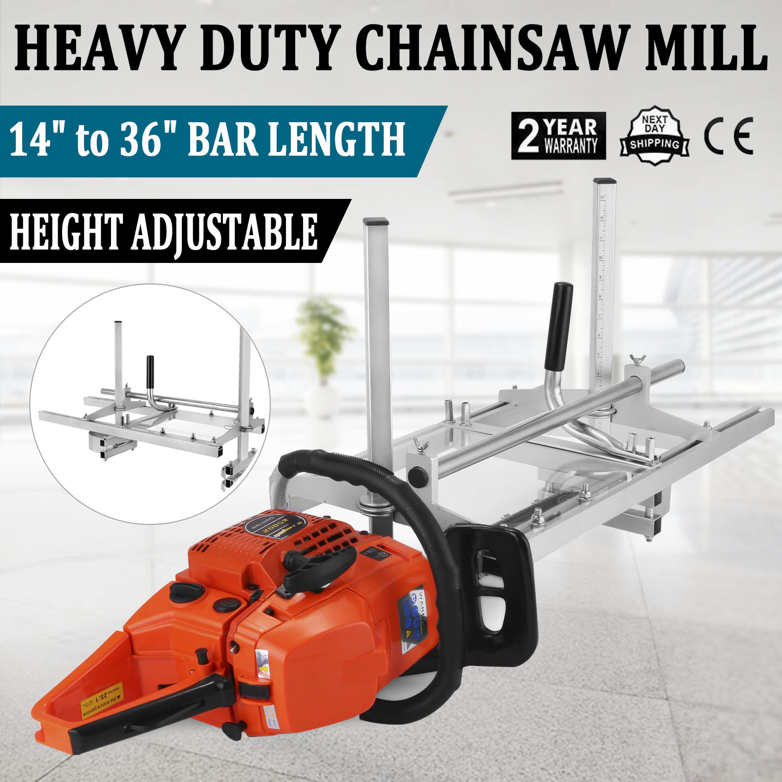 Portable Chainsaw mill 36" Inch Planking Milling 14" to 36" Guide Bar