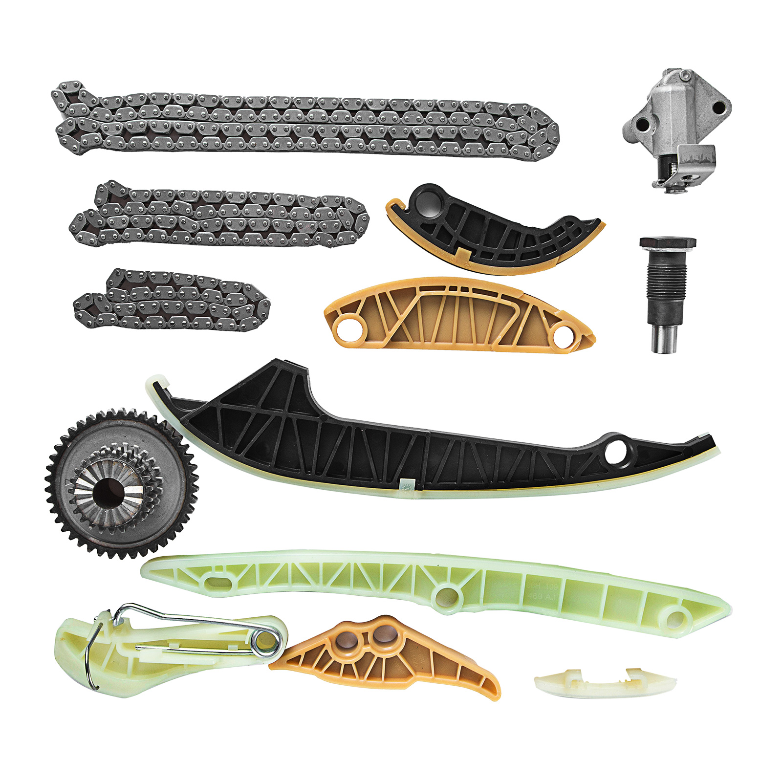 13Pcs Timing Chain Tensioner KIT FOR AUDI VW 2.0 T TFSI ...