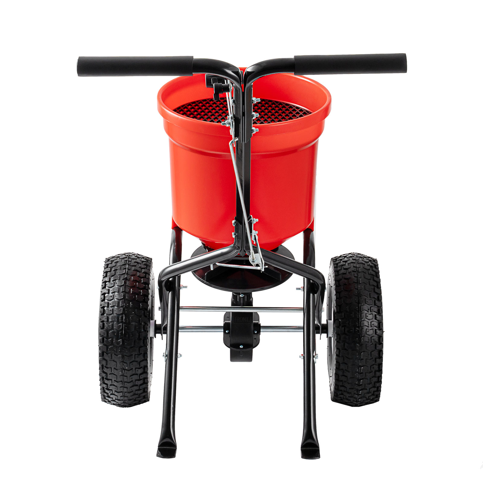 90LBS Walk Behind Push Spreader, Fertilizer Spreader for Seed,Fertilizer,Salt with 12.5-Inch Pneumatic Wheels 