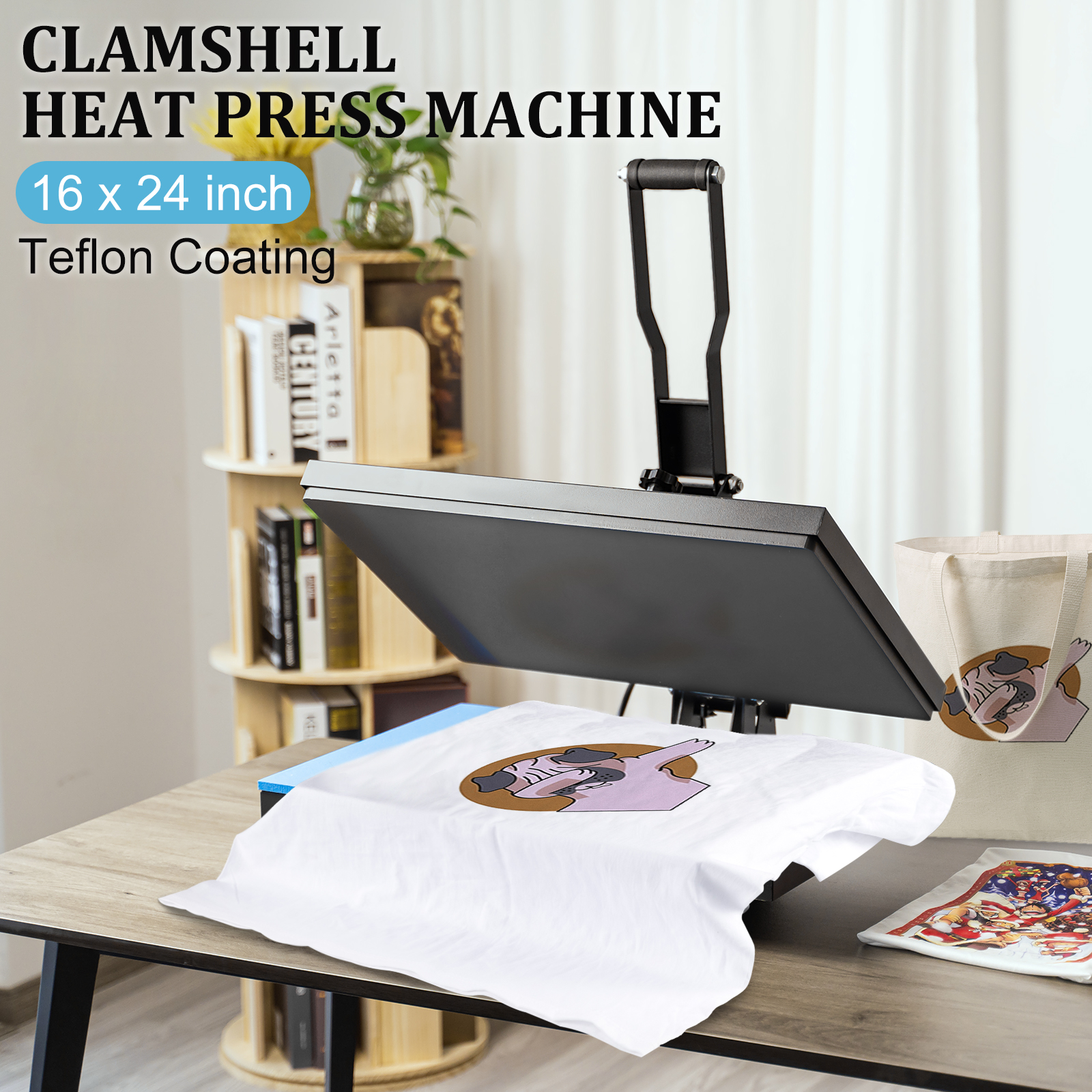 Heat Press Machine 16" x 24" Clamshell Sublimation Printer for T-shirt Heat Press Machine 16" x 24" Clamshell Sublimation Printer for T-shirt