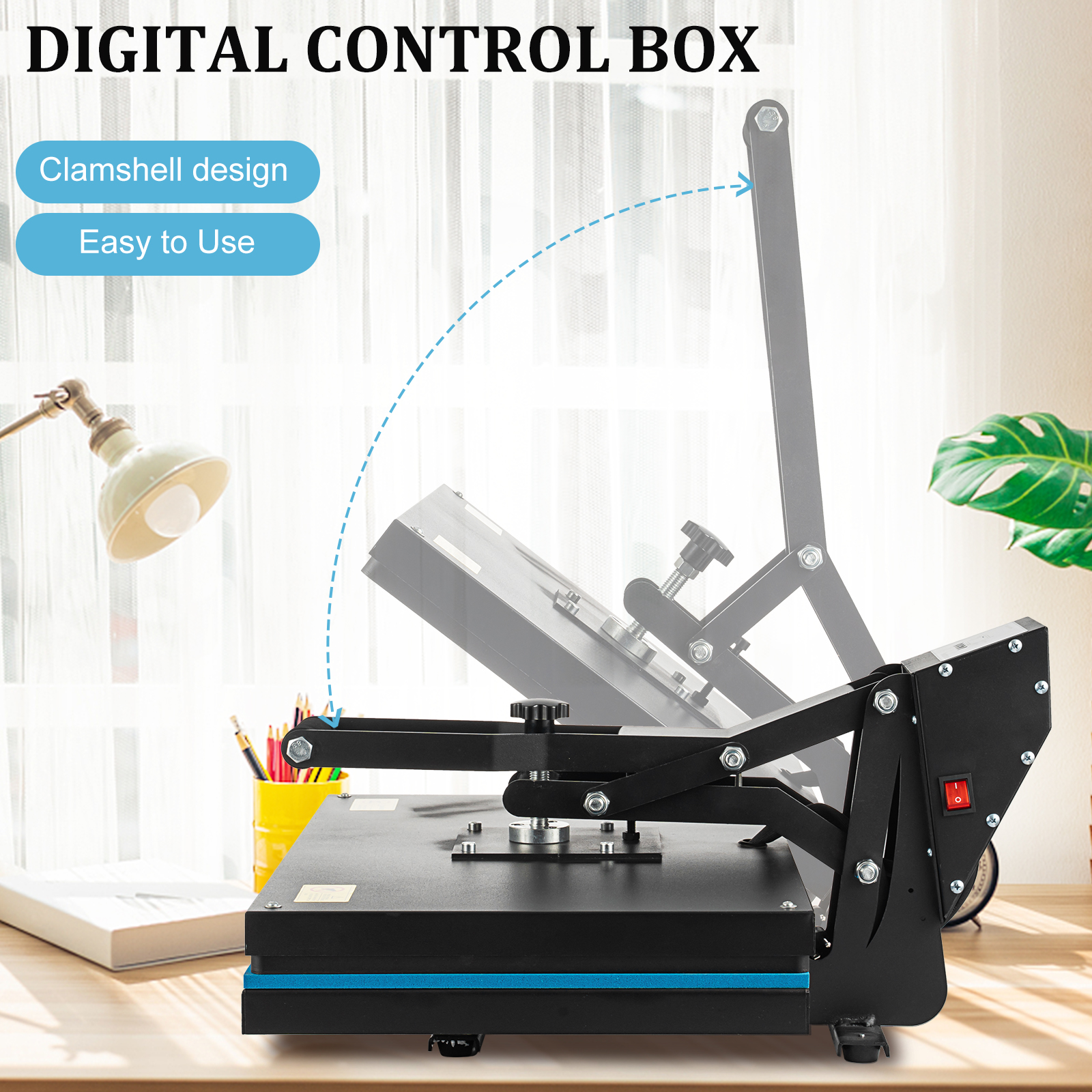 Heat Press Machine 16" x 24" Clamshell Sublimation Printer for T-shirt Heat Press Machine 16" x 24" Clamshell Sublimation Printer for T-shirt