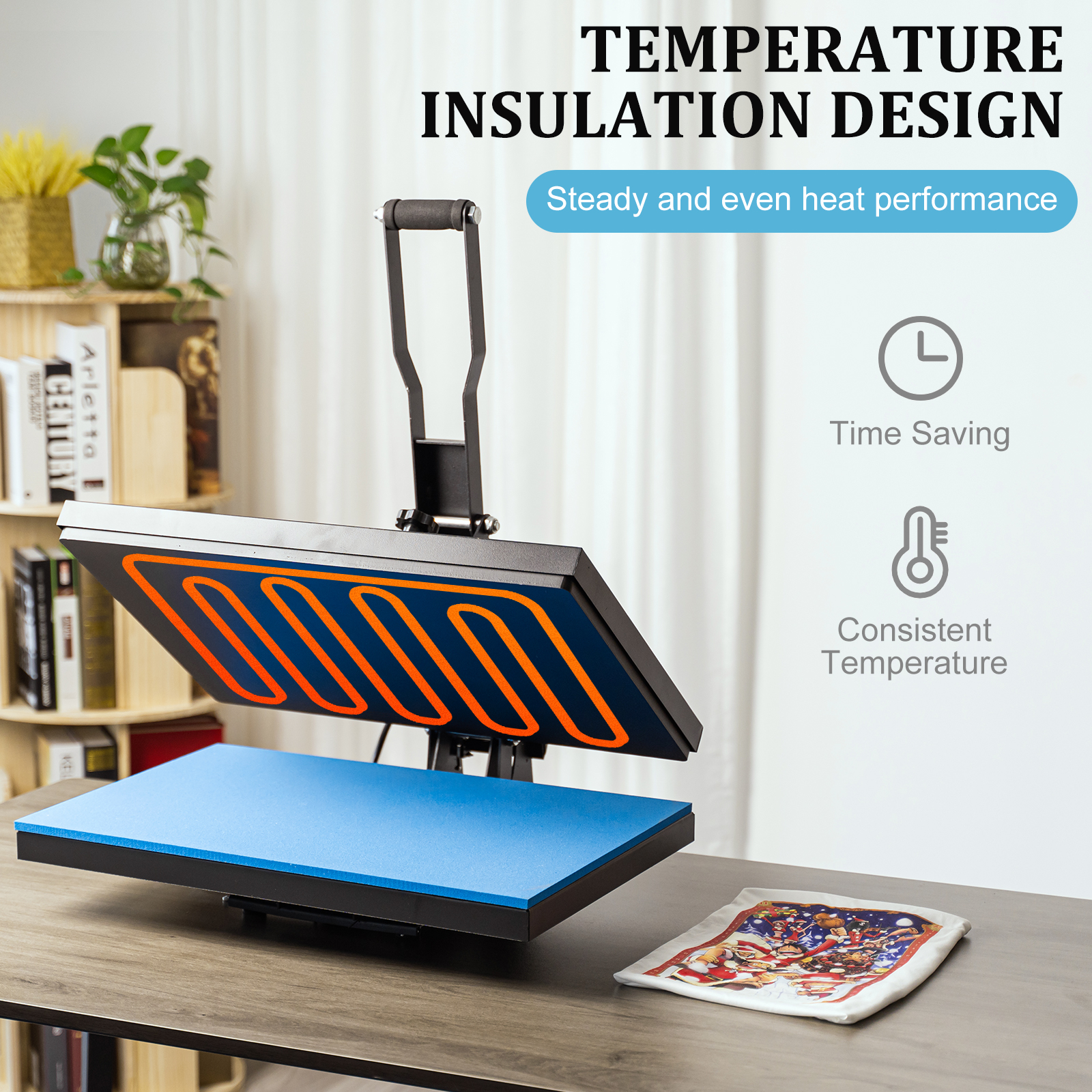 Heat Press Machine 16" x 20" Clamshell Sublimation Transfer for T-shirt