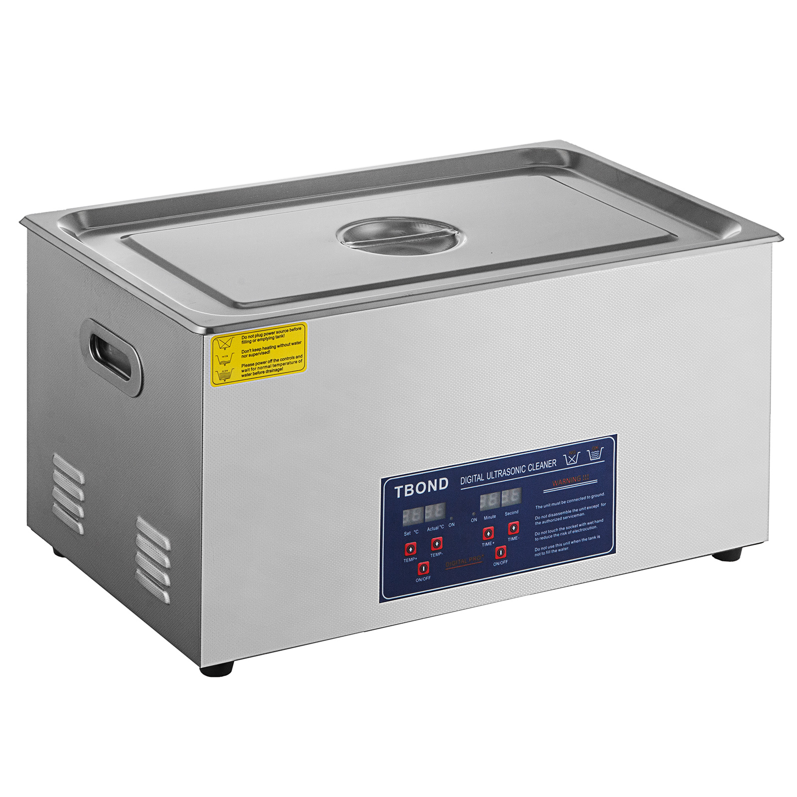 New Stainless Steel Ultrasonic Cleaner 22 L Liter Industry Heated Jewelry