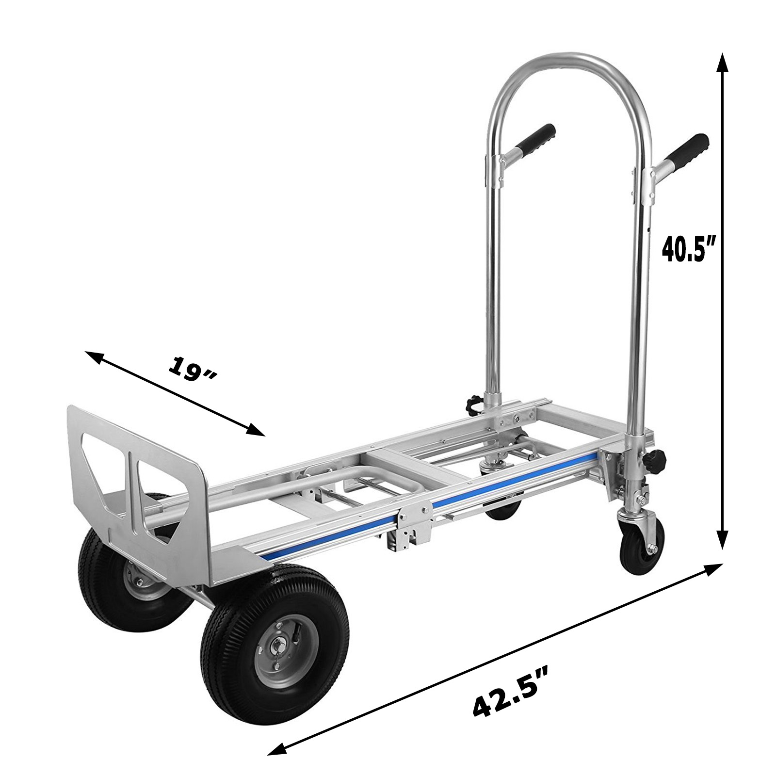 350kg New Folding Hand Cart Foldable Trolley Barrow Sack Truck Aluminium 2 in 1 350kg New Folding Hand Cart Foldable Trolley Barrow Sack Truck Aluminium 2 in 1