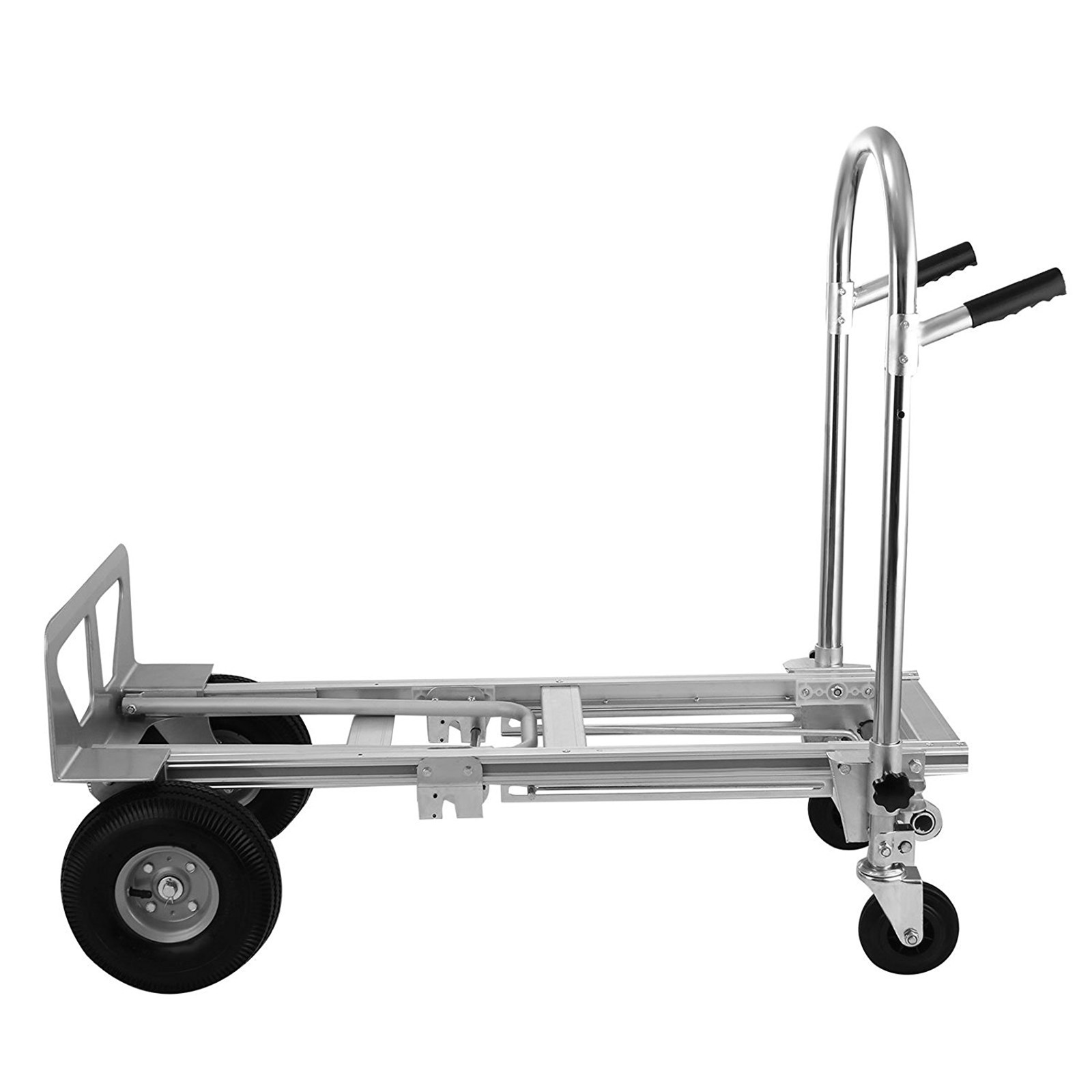 350kg New Folding Hand Cart Foldable Trolley Barrow Sack Truck Aluminium 2 in 1 350kg New Folding Hand Cart Foldable Trolley Barrow Sack Truck Aluminium 2 in 1