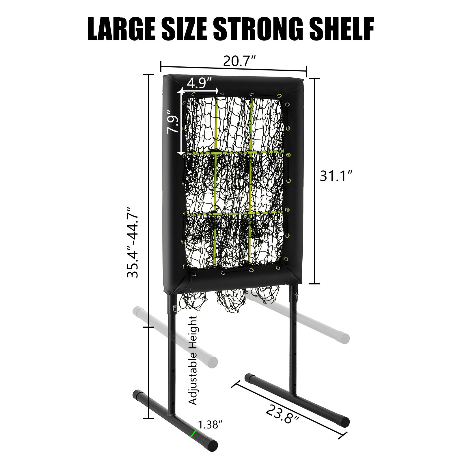 9 Hole Baseball Pitching Net with Strike Zone, 9 Pockets Pitchers Throw Training