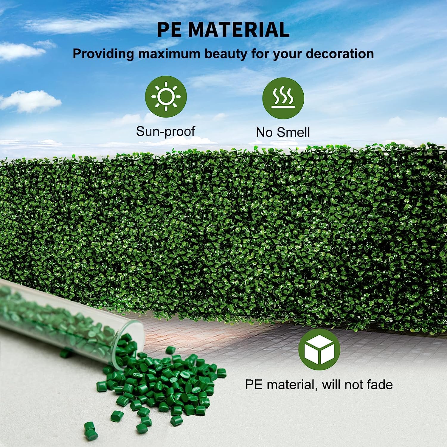 12pcs 24x16" Artificial Boxwood Wall Hedge Mat Plant Panels Outdoor Grass Fence 12pcs 24x16" Artificial Boxwood Wall Hedge Mat Plant Panels Outdoor Grass Fence