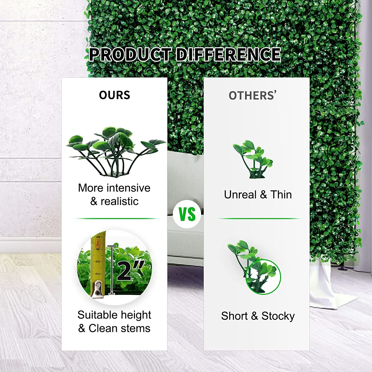 12pcs 24x16" Artificial Boxwood Wall Hedge Mat Plant Panels Outdoor Grass Fence 12pcs 24x16" Artificial Boxwood Wall Hedge Mat Plant Panels Outdoor Grass Fence