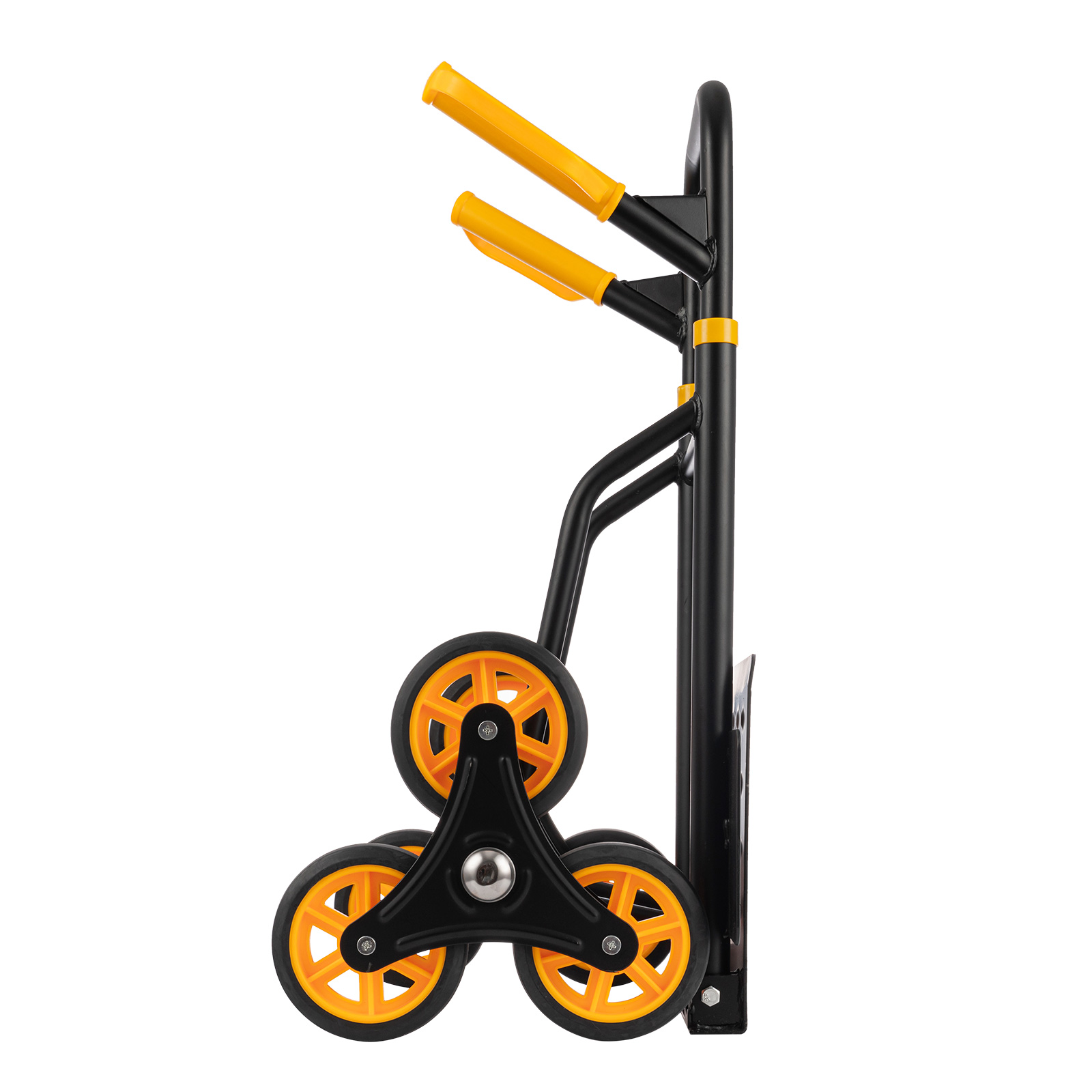 Stair Climber Hand Truck and Dolly, 330 Lb Capacity Heavy-Duty Trolley Cart with Telescoping Handle and Rubber Wheels 