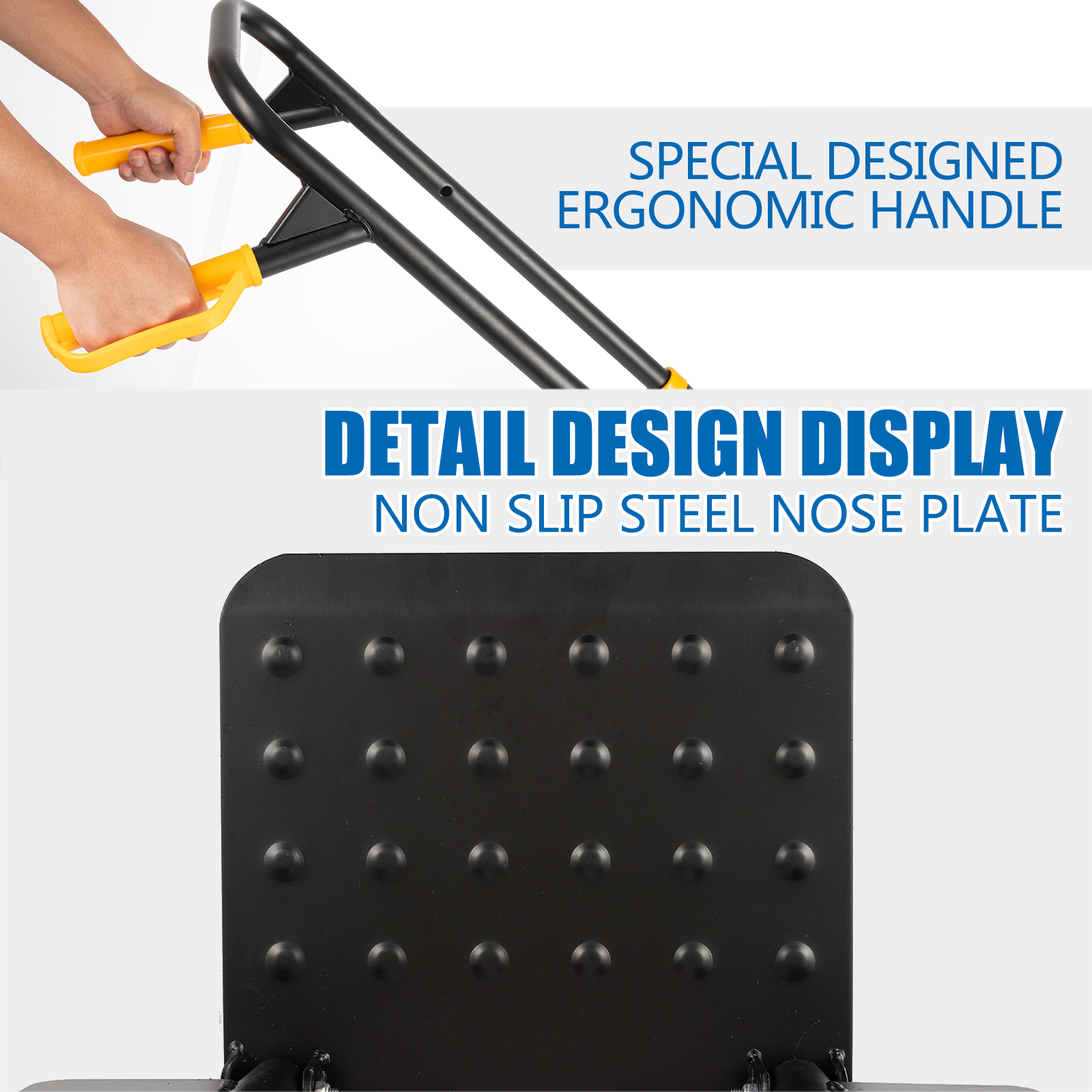 Stair Climber Hand Truck and Dolly, 330 Lb Capacity Heavy-Duty Trolley Cart with Telescoping Handle and Rubber Wheels 