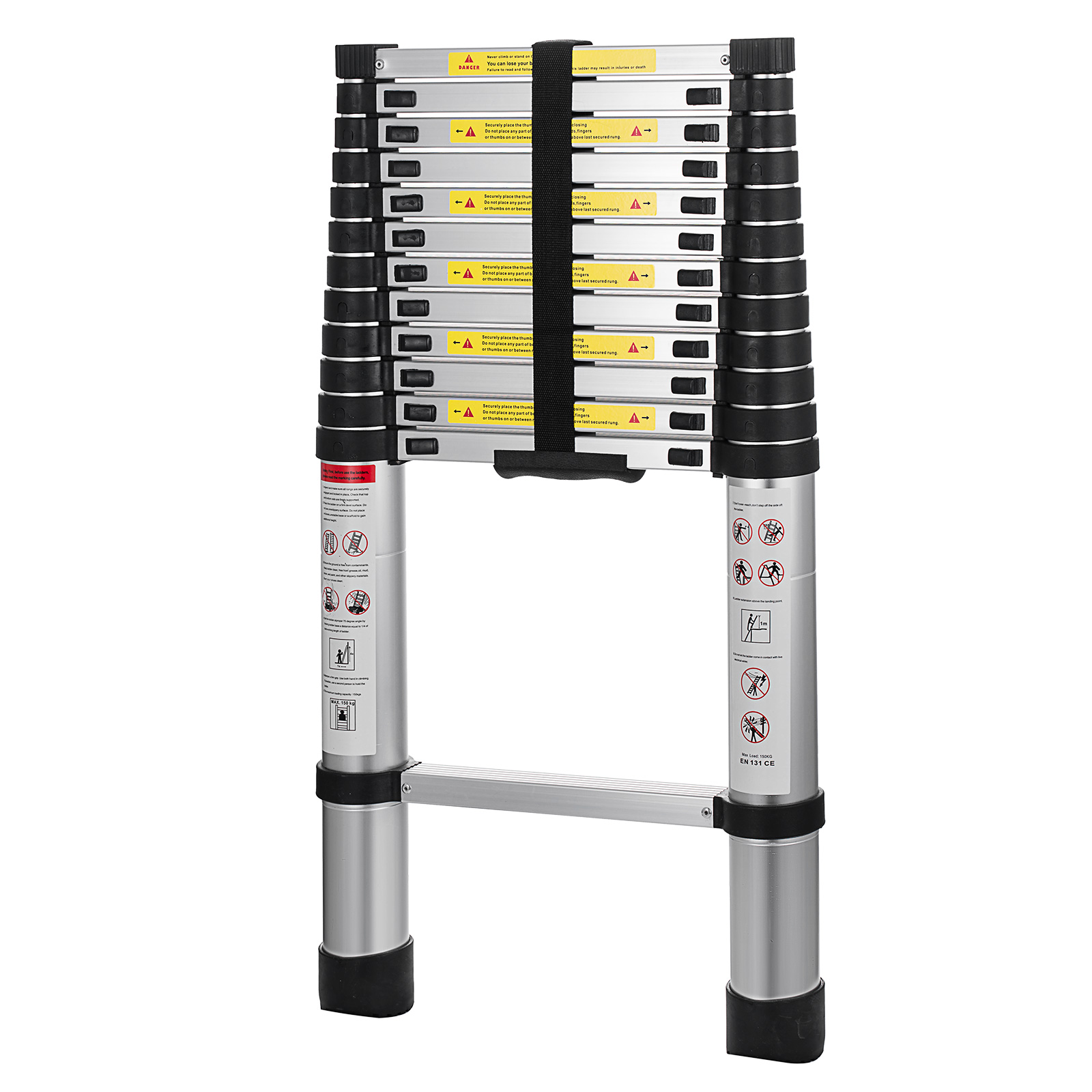 Multi Purpose Aluminum Telescopic Ladder Heavy Duty Folding Extension
