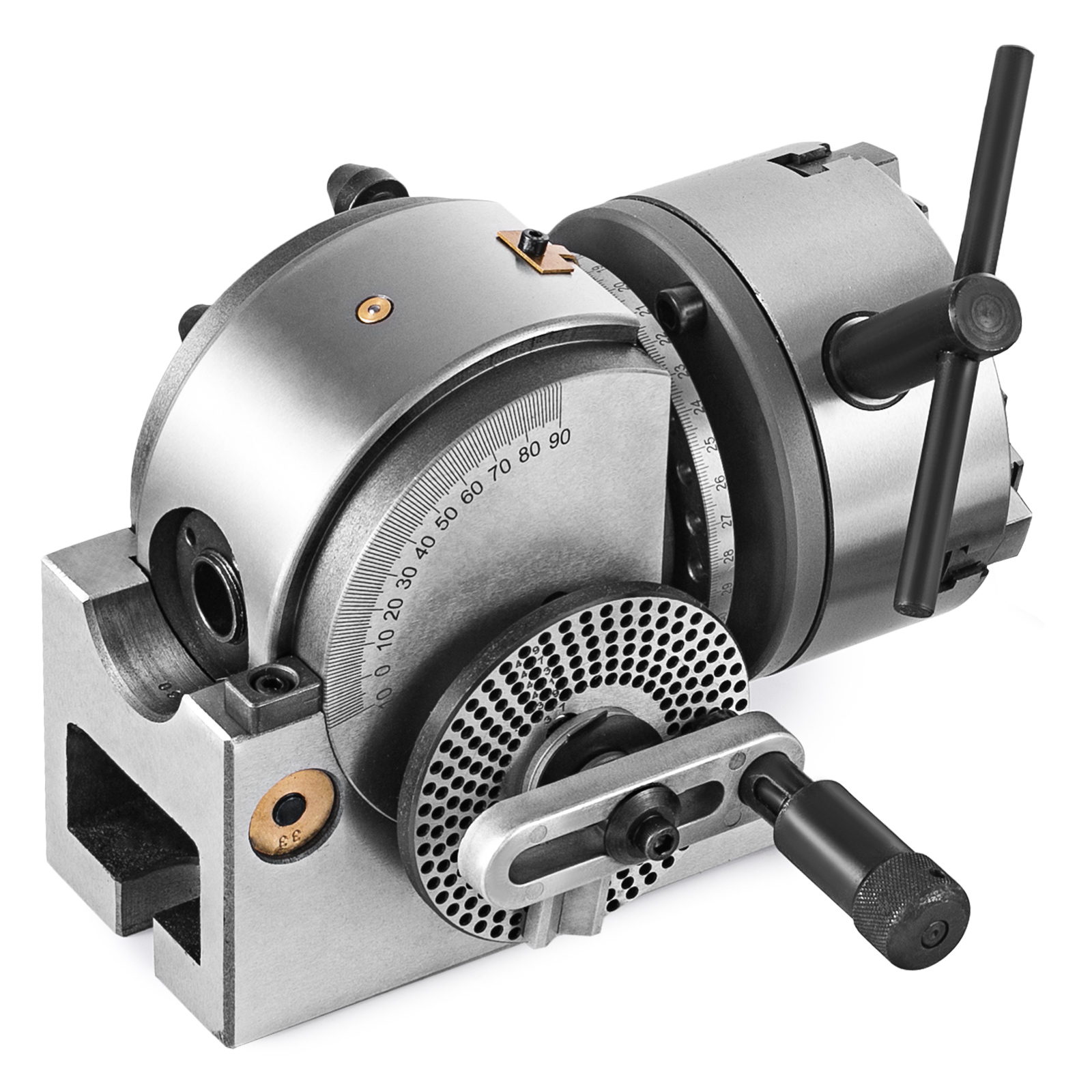 Dividing Head BS0 5Inch 3 Jaw Chuck Dividing Head Set for Milling