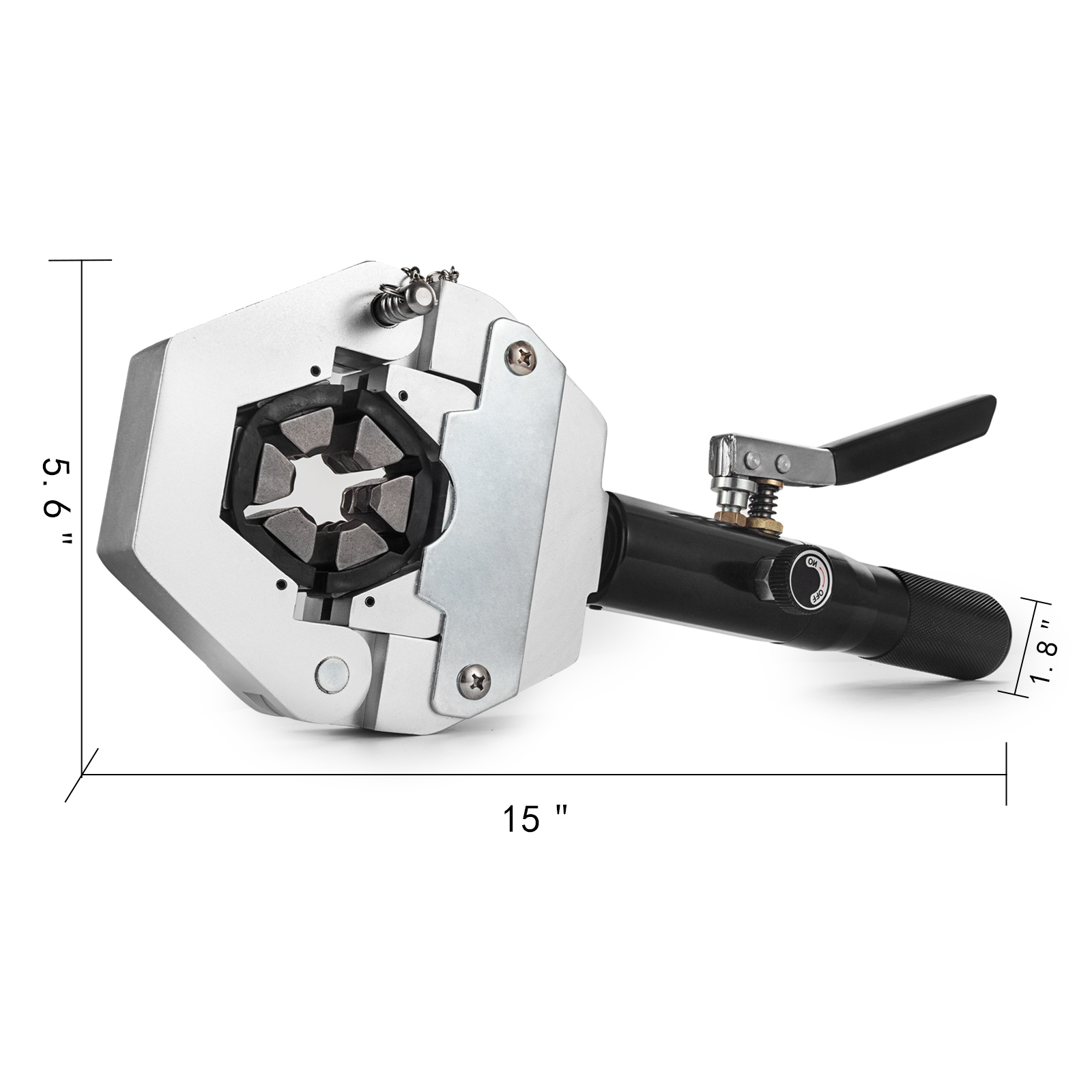 Hydraulic Hose Crimper Tool Kit 7 Dies Portable Hose Fittings Handheld