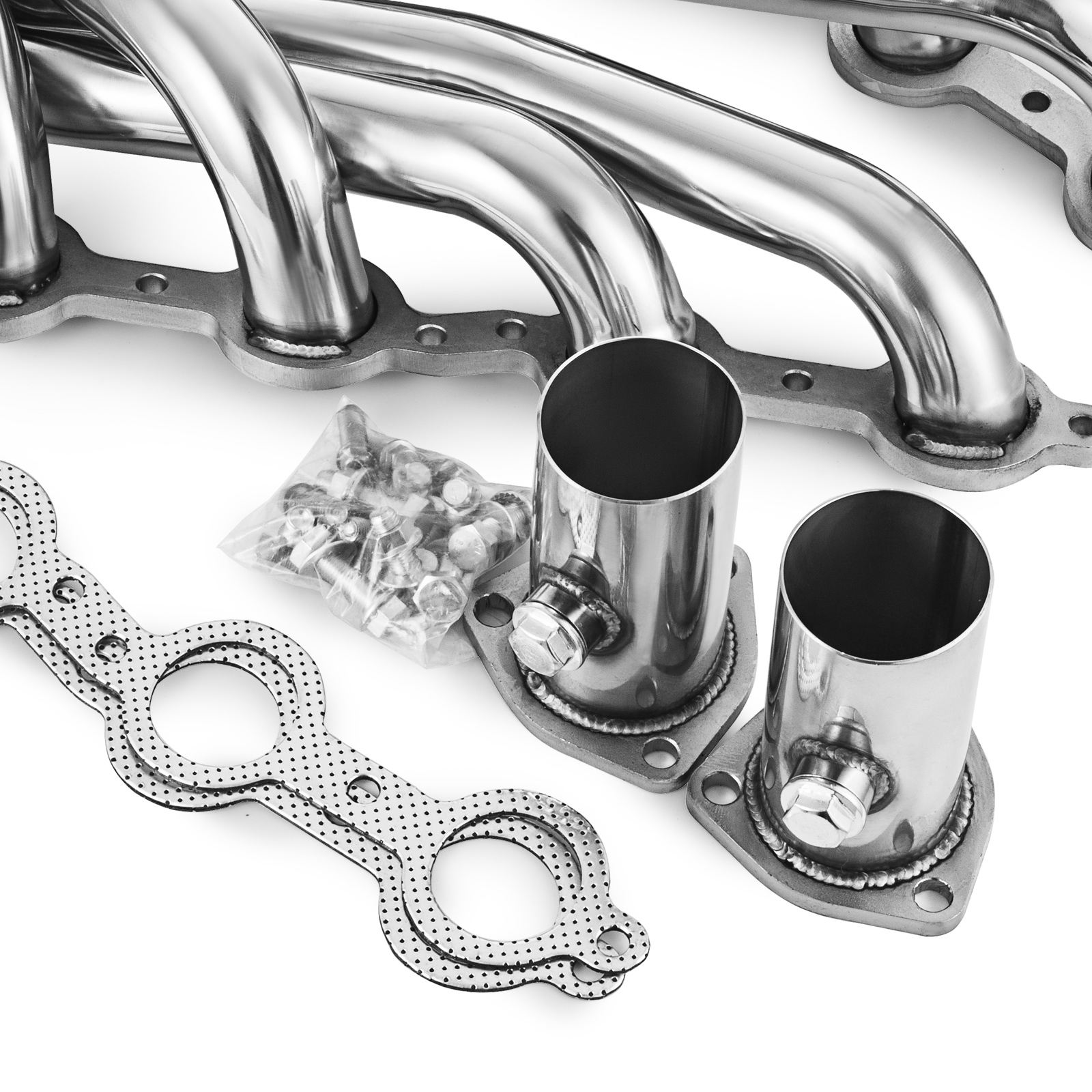 Set LS Swap Exhaust Headers For Chevy LS1 LS2 LS3 LS6 LS9 S10 SUV Truck CE