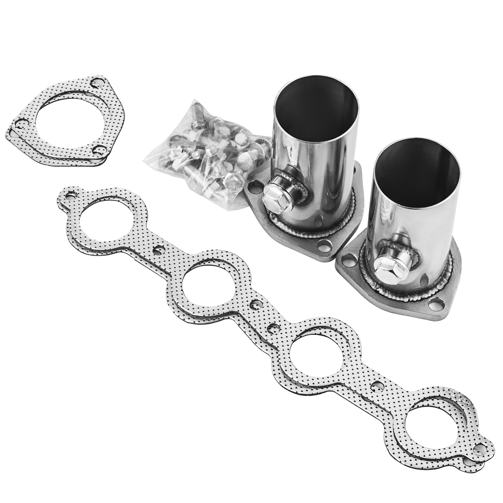 Set LS Swap Exhaust Headers For Chevy LS1 LS2 LS3 LS6 LS9 S10 SUV Truck CE