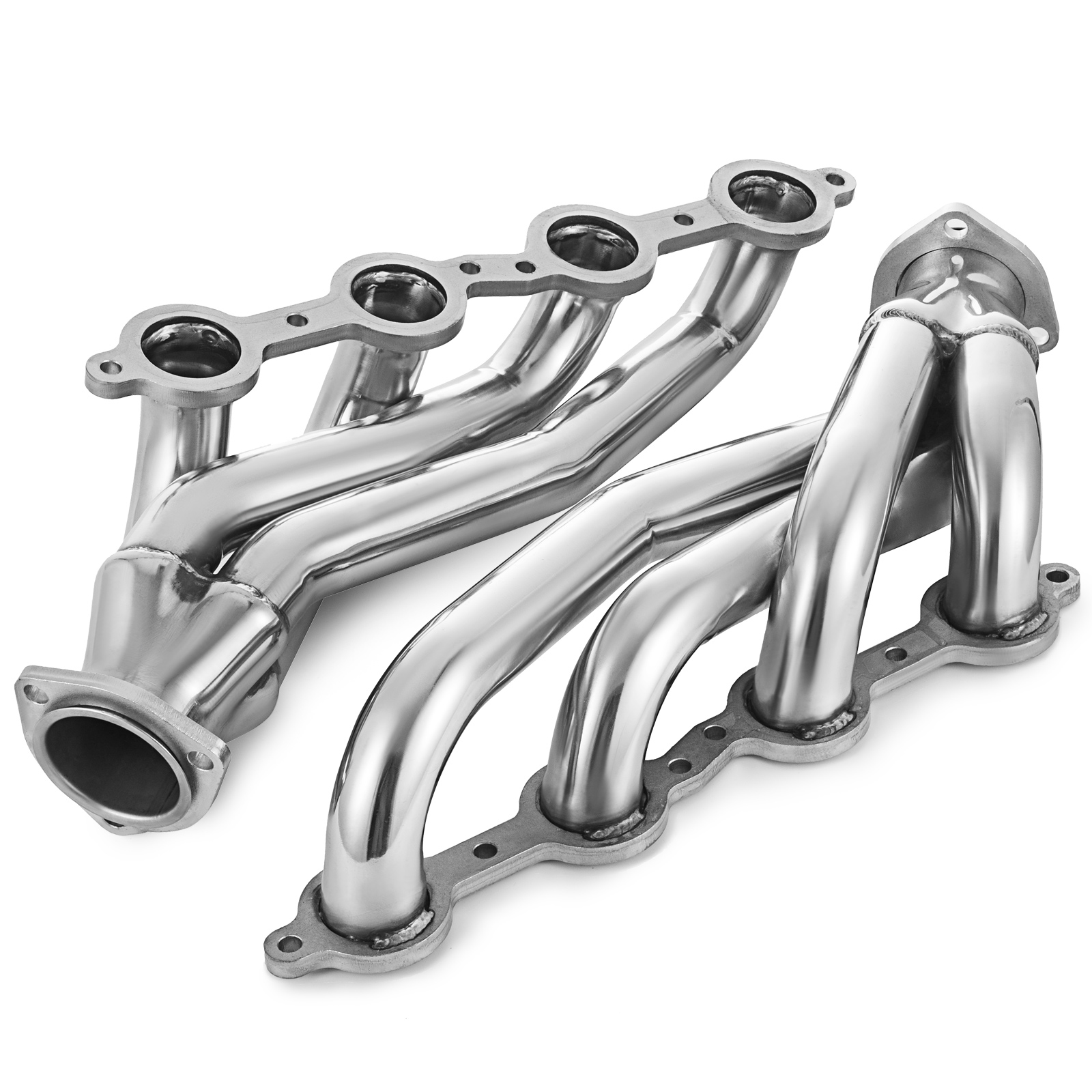 Set LS Swap Exhaust Headers For Chevy LS1 LS2 LS3 LS6 LS9 S10 SUV Truck CE