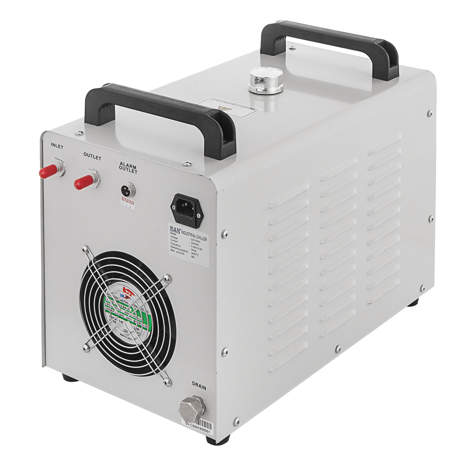 CW3000 Industrielle WasserKühler Cooler Co2 Laser Schlauch Chiller 9L