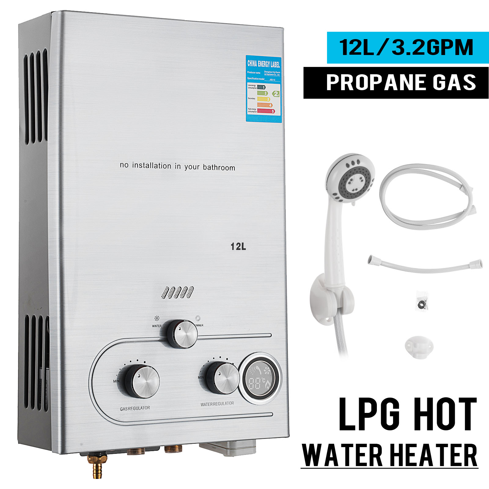 Durchlauferhitzer Warmwasserbereiter Boiler Natural Gas Warmwasserspeicher DHL