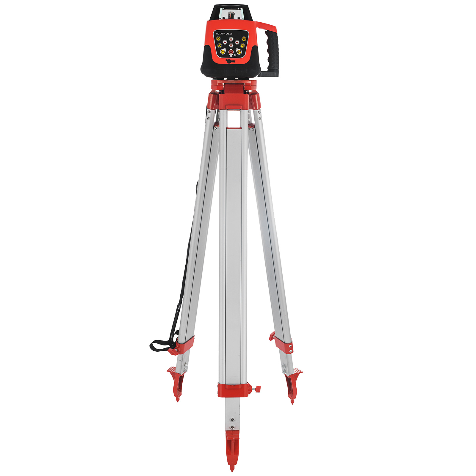 Rotationslaser 1.65M Stativ 5M Mitarbeiter Rot Laser Level Laser Niveau Rotation