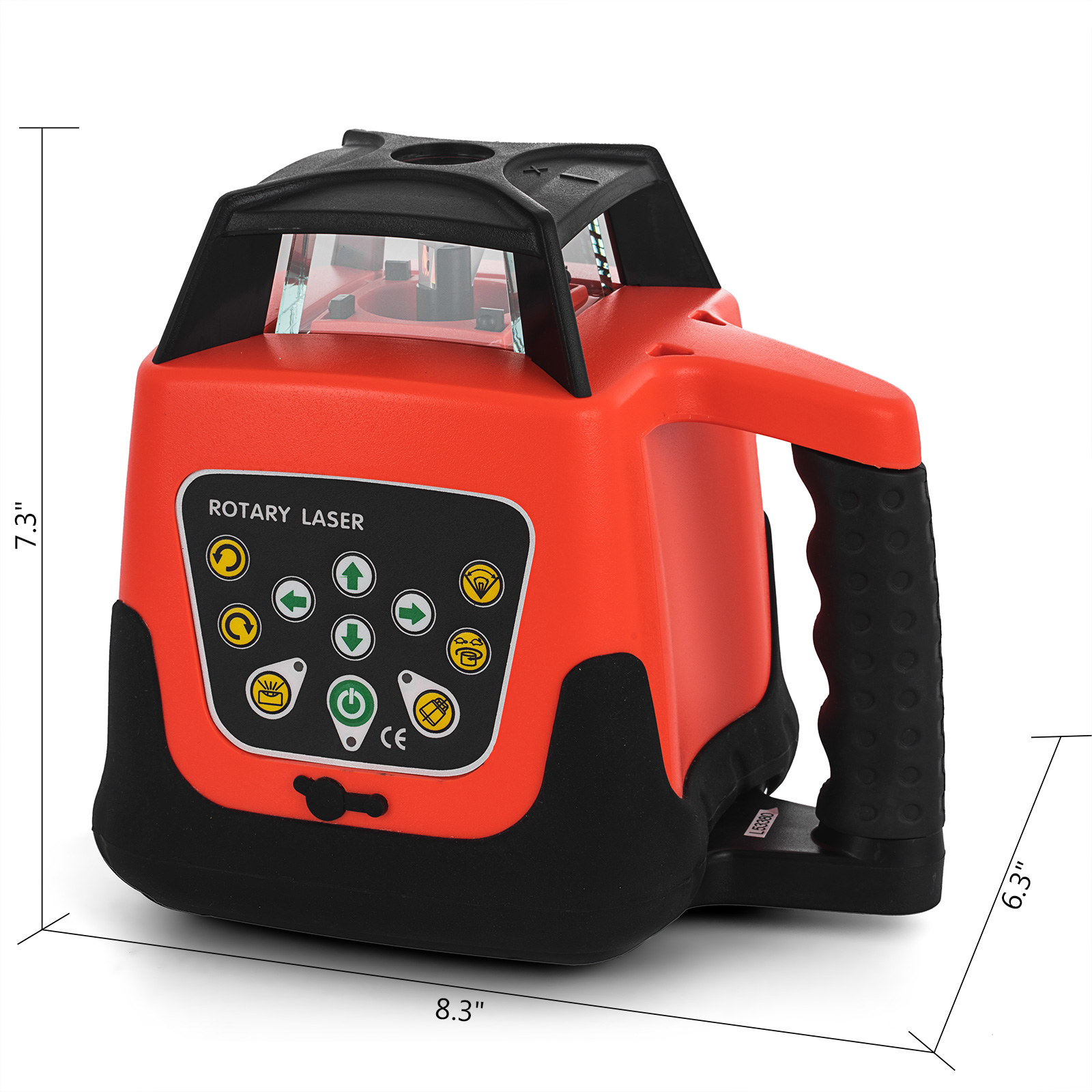 GREEN ROTARY LASER LEVEL 1.65M TRIPOD 5M STAFF W/CASE SELF ROTATING